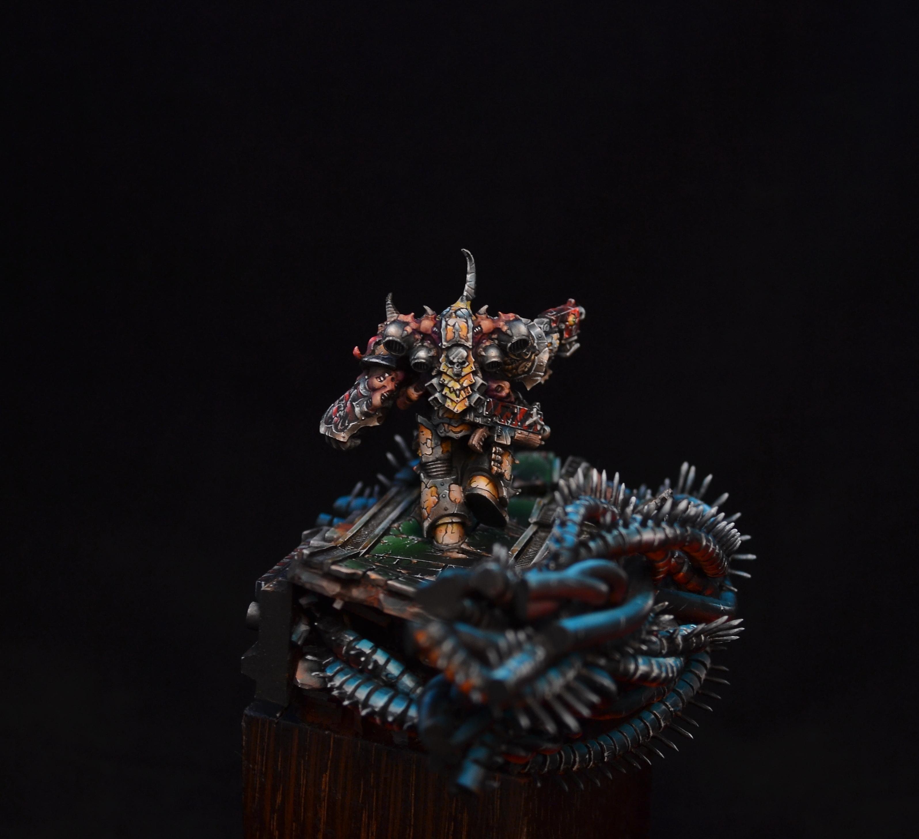 Chaos, Chaos Space Marines, Commision, Diorama, Display, Freehand, Non-Metallic Metal, Space Marines, Warhammer 40,000, Warhammer Fantasy, Wermilion