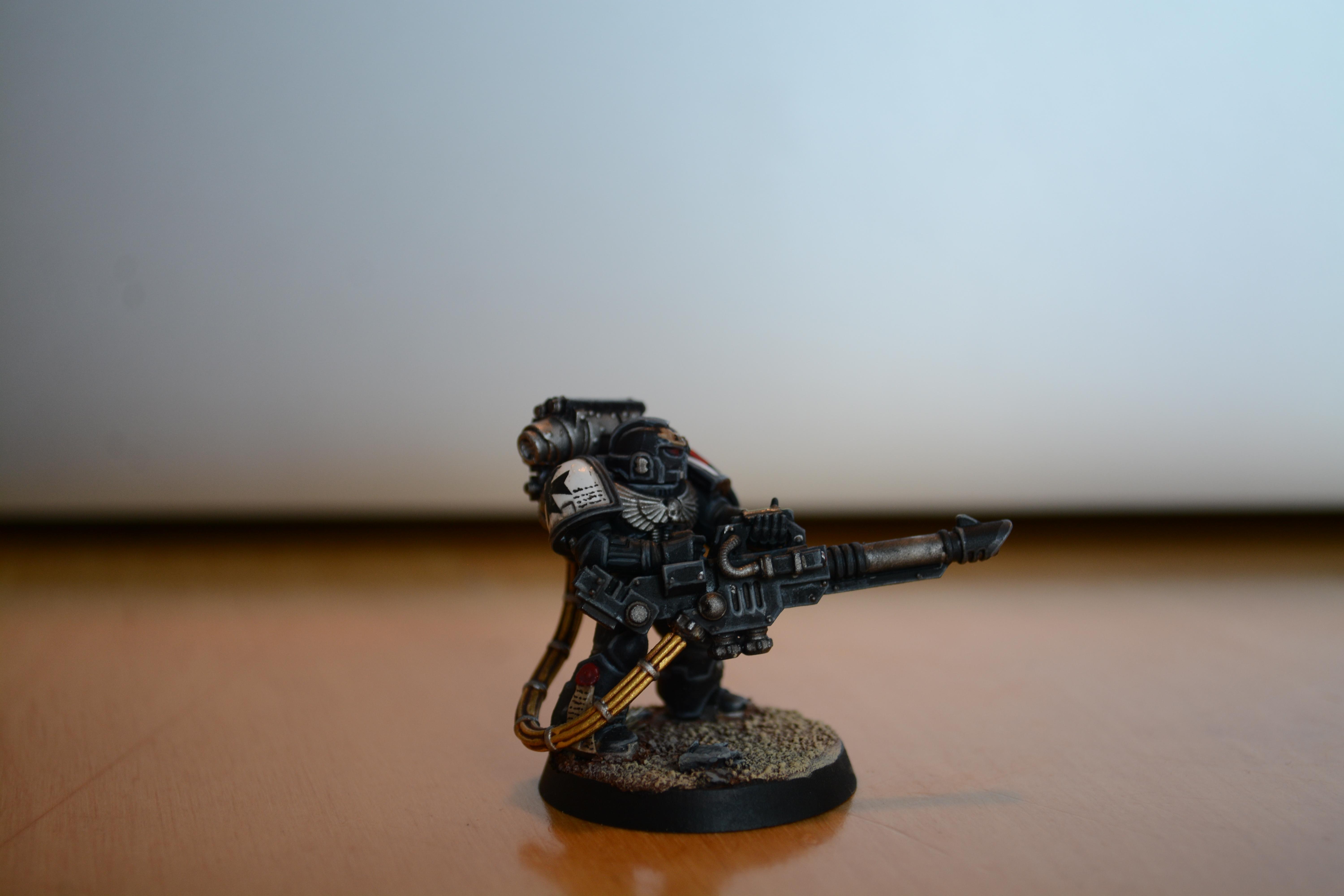 Assault, Black, Black Templars, Blanche, Chainsword, Conversion, Forge World, Imperium, Space Marines, Tactical Squad, Templars, Terminator Armor