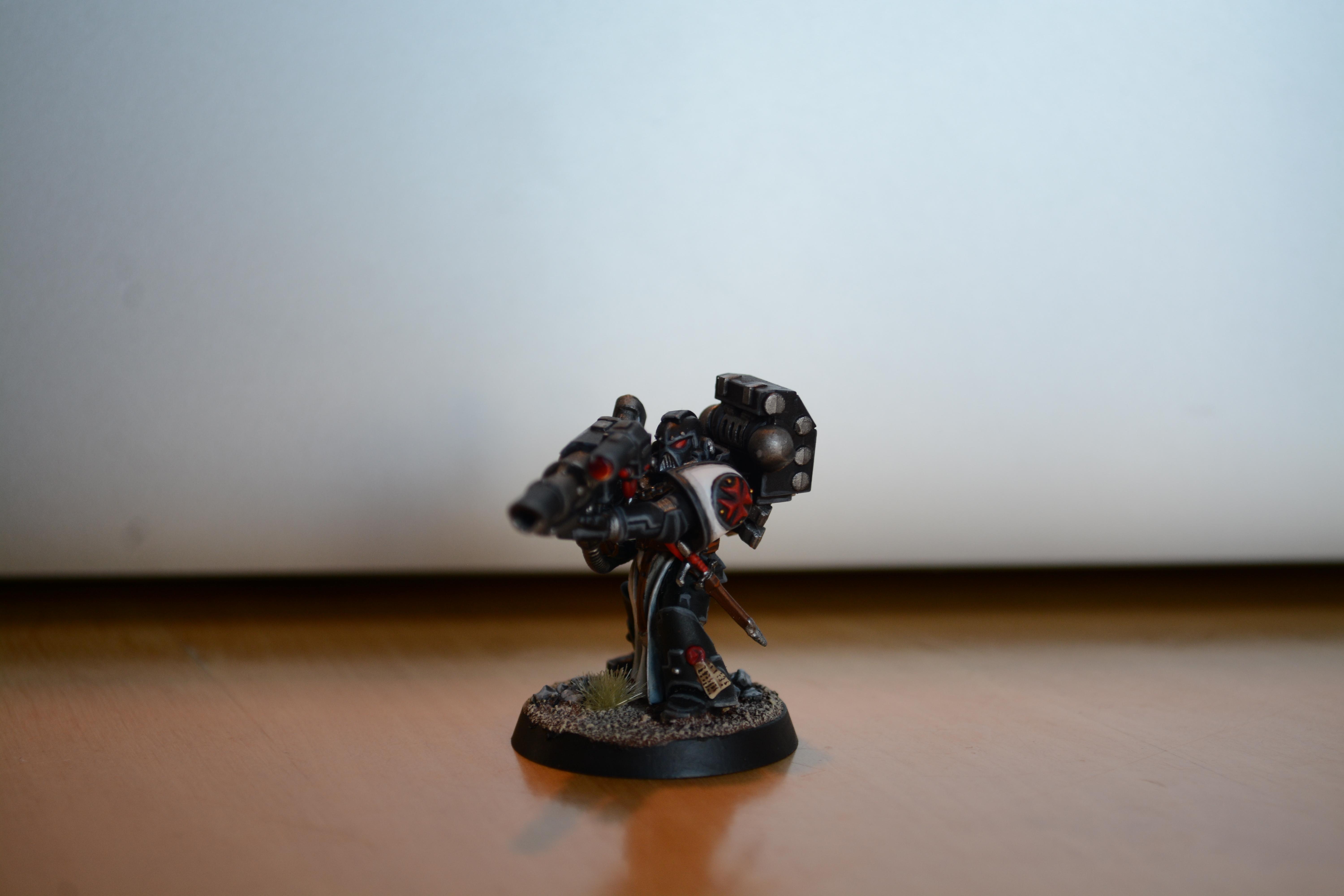 Assault, Black, Black Templars, Blanche, Chainsword, Conversion, Forge World, Imperium, Space Marines, Tactical Squad, Templars, Terminator Armor