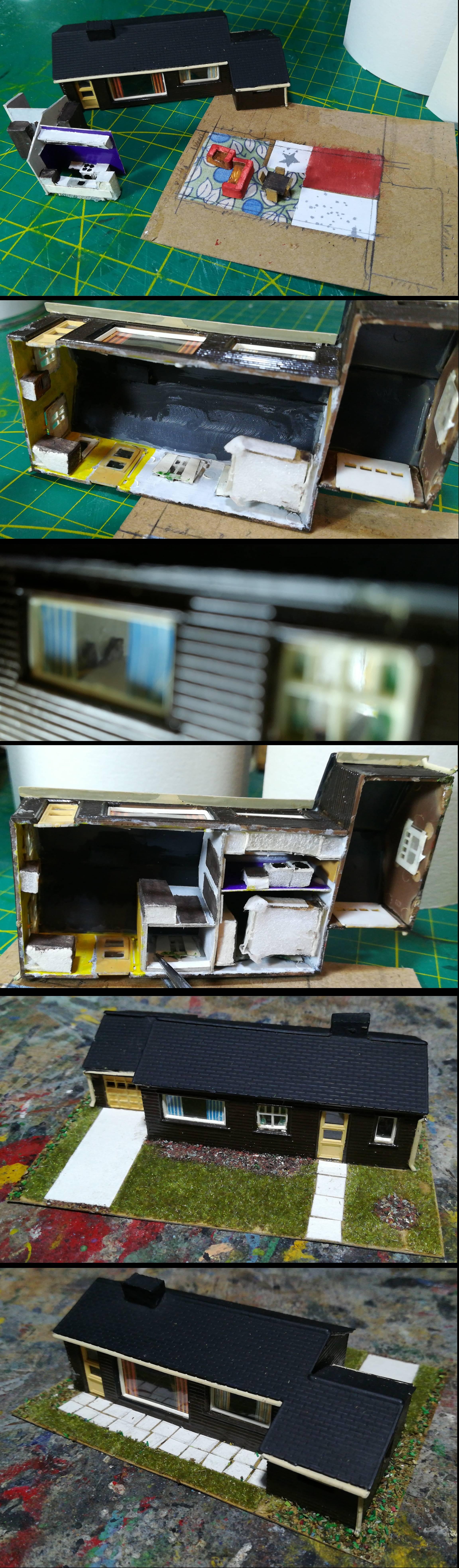 N-gauge Bungalow wip 3