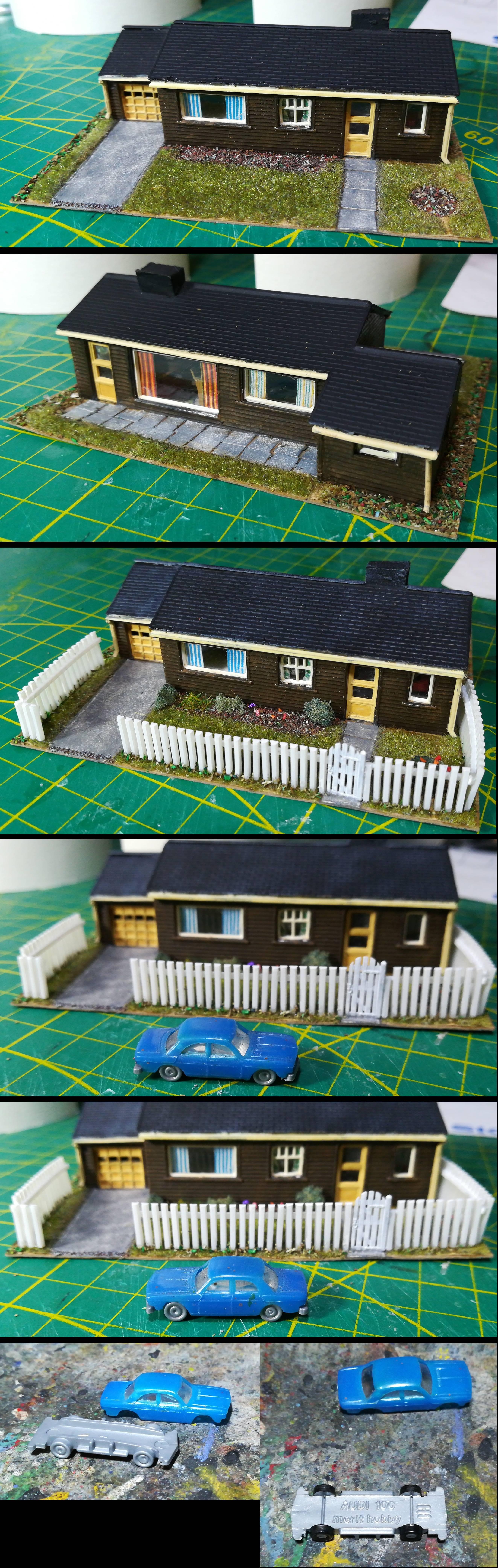 House, Modern, N Scale, Railroad