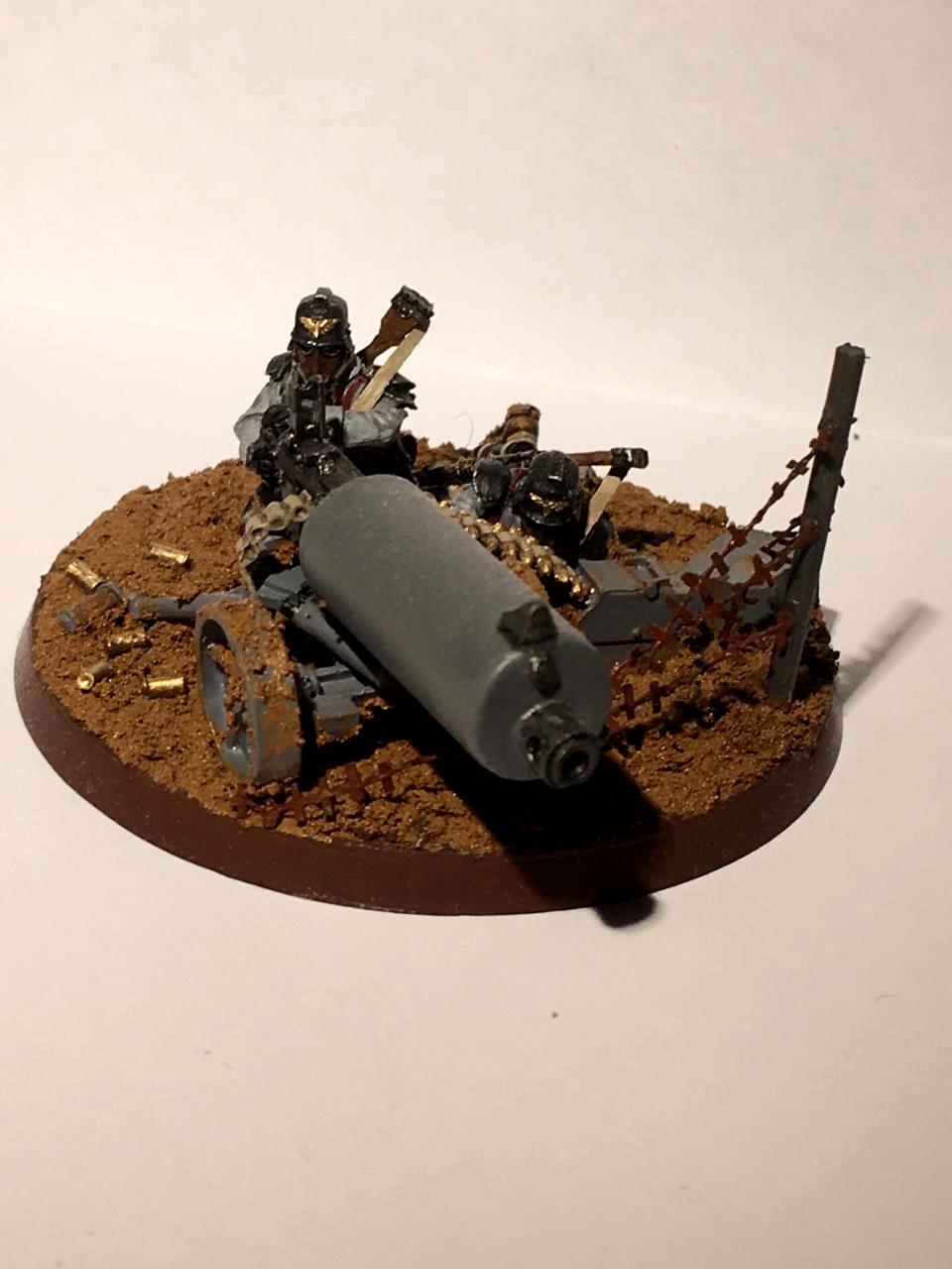 Astra Militarum, Deat Korps Of Krieg, Heavy Bolter, Heavy Weapon Team, Imperial Guard