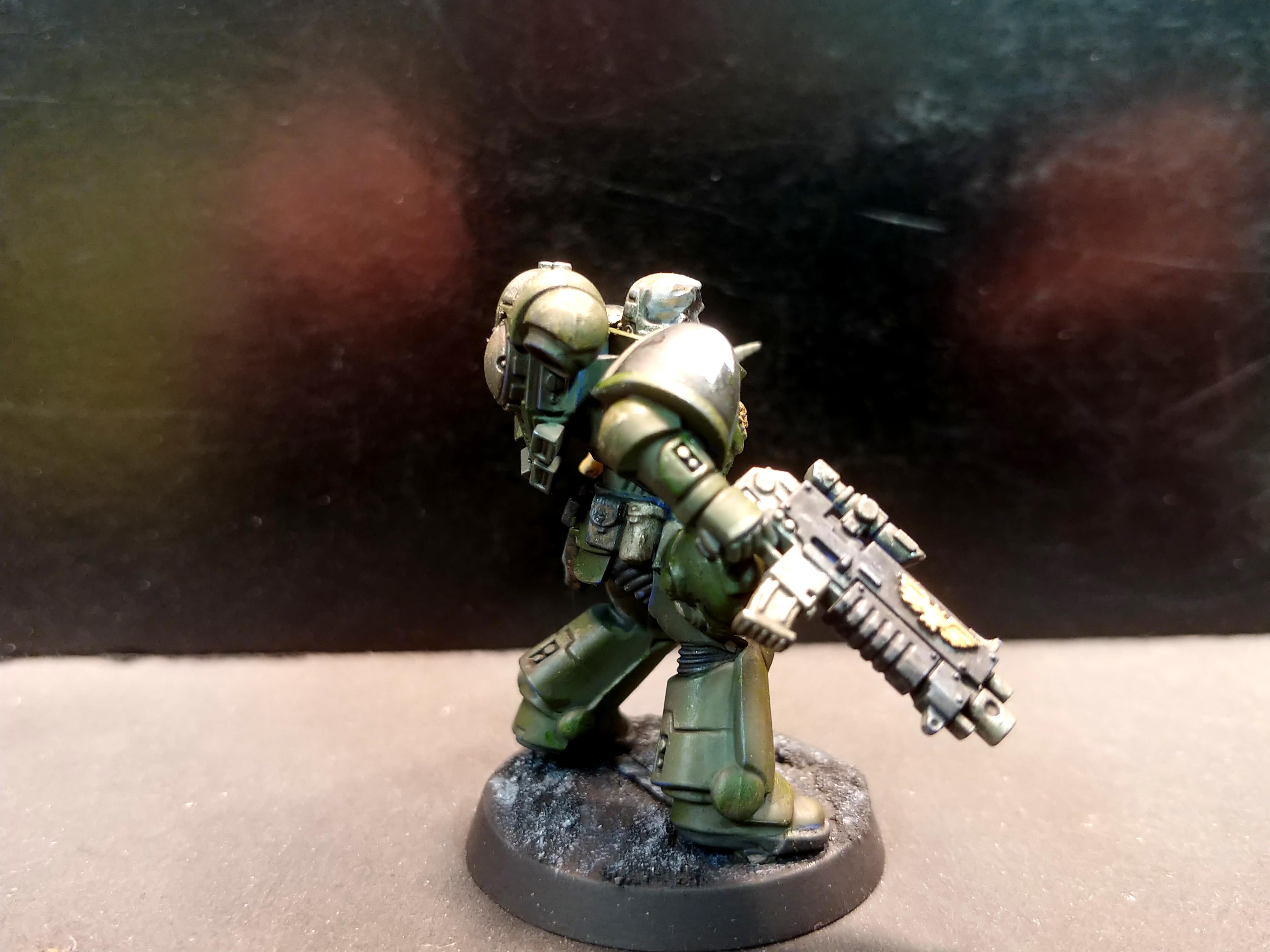 Bolter, Primaris, Salamander, Sergeant, Space, Space Marines, Warhammer 40,000, Warhammer Fantasy