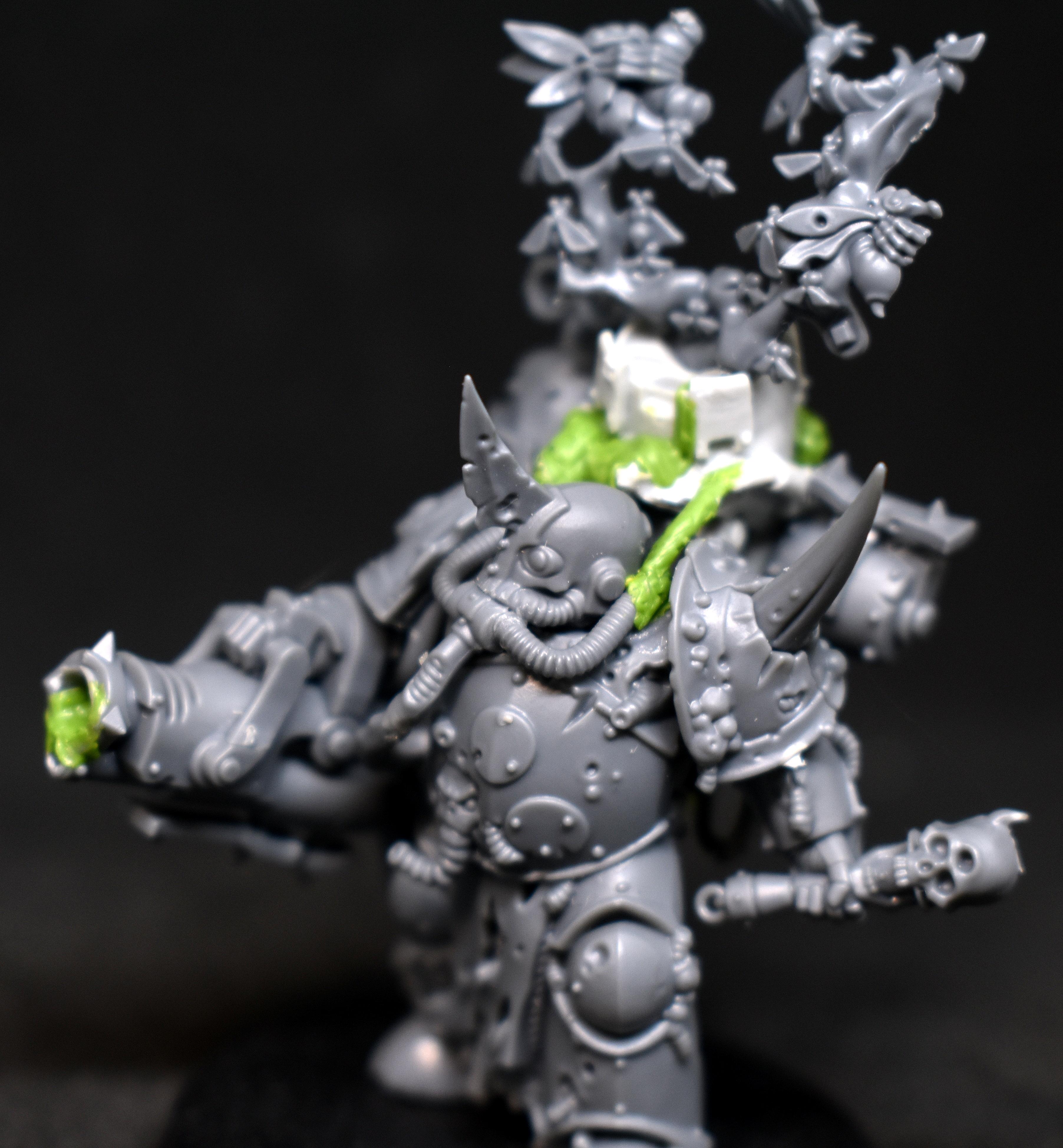 Chaos Space Marines, Death Guard, Foul Blightspawn, Nurgle, Plague Marines, W40k, Warhammer 40,000, Warhammer Fantasy
