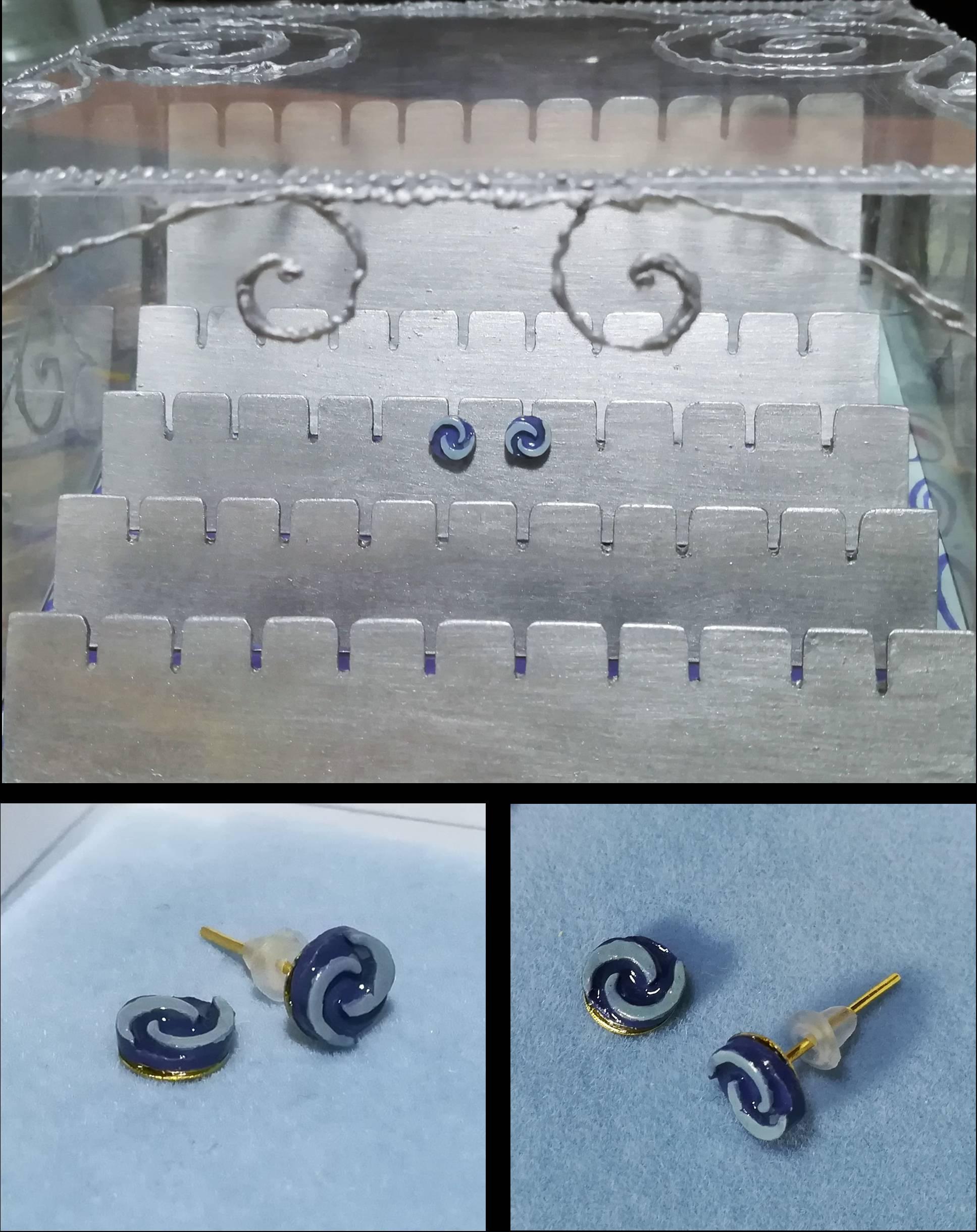 Swirly earrings