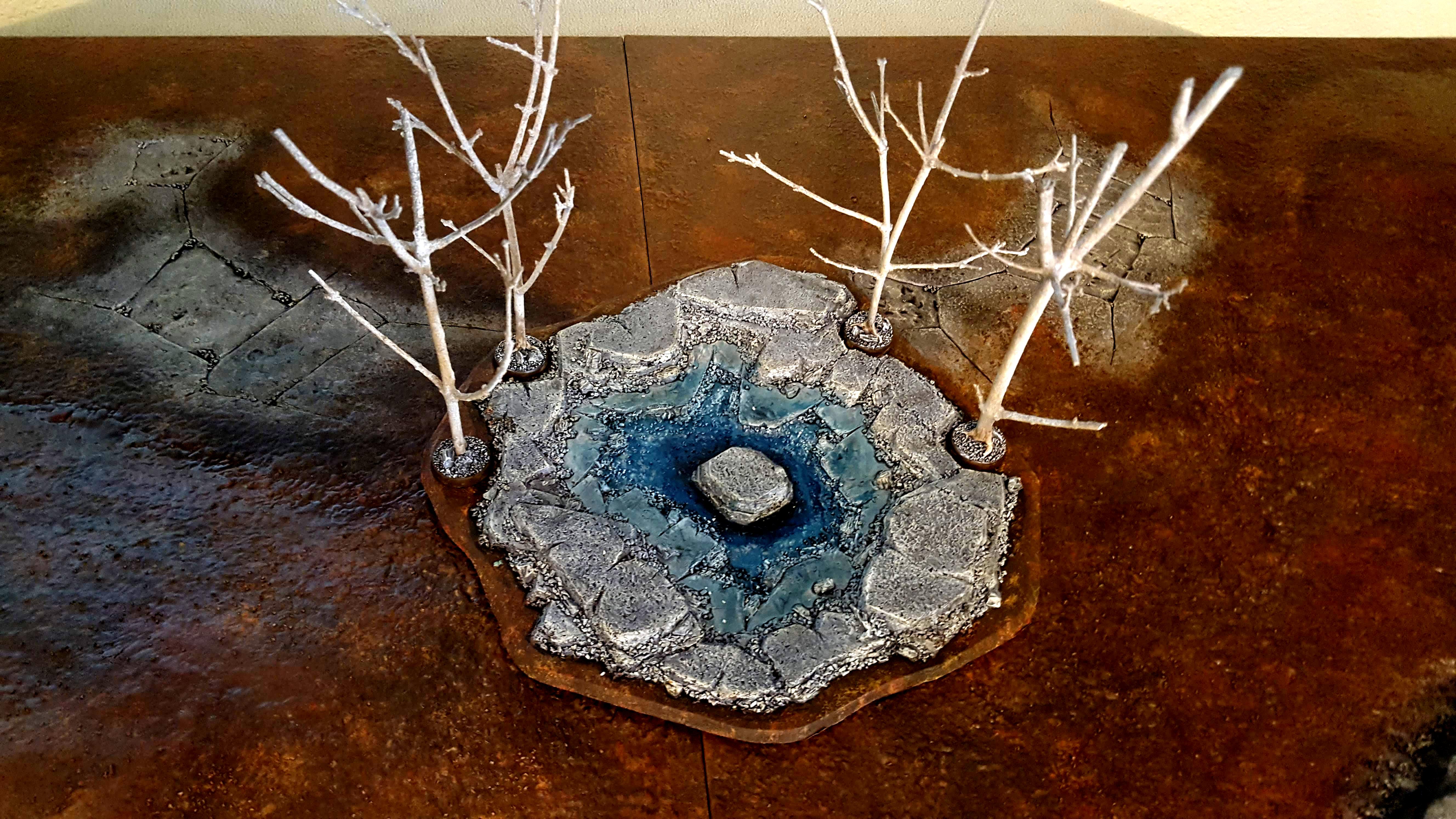 Still waiting on the water effects, but very happy with how this piece came out