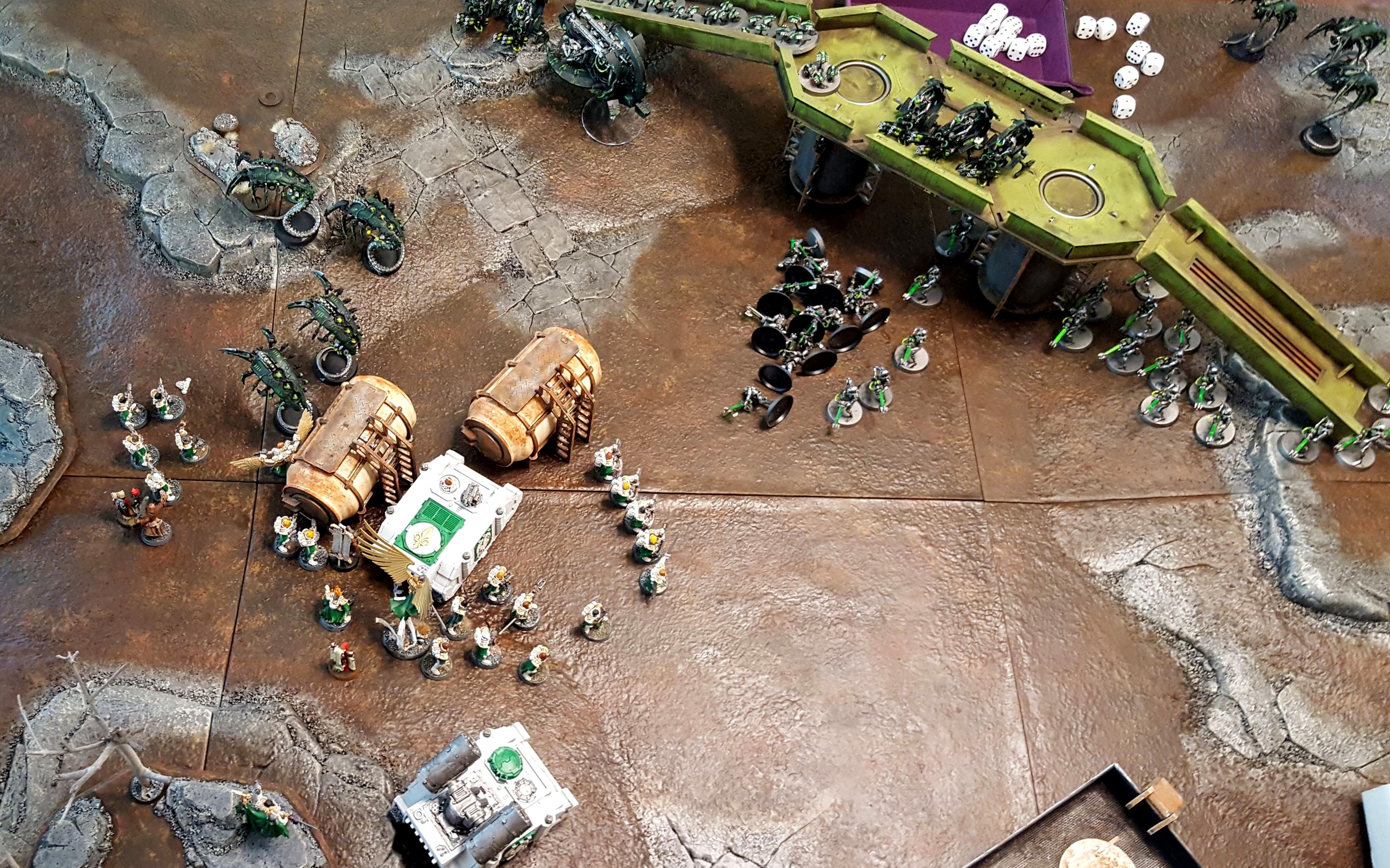 Sororitas v. Necrons, Sisters Turn 2