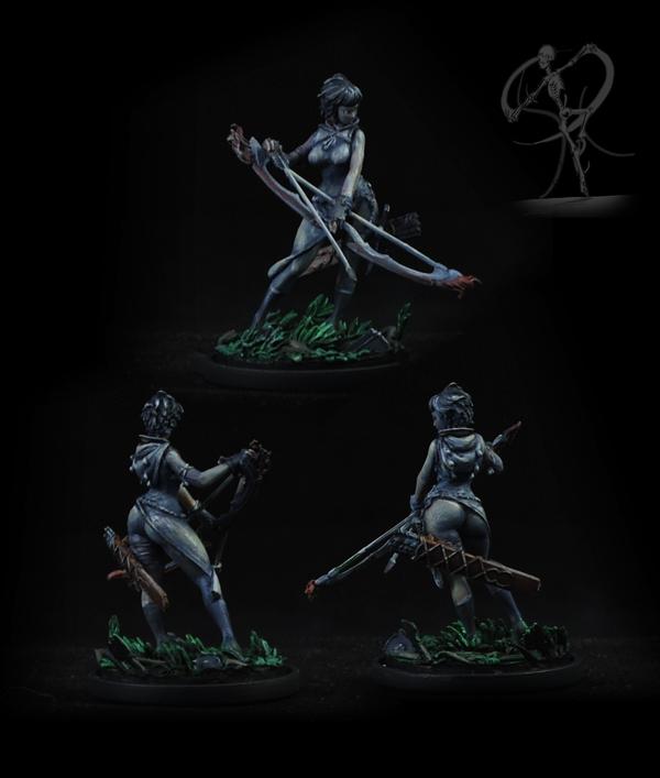 Archers, Female, Kingdom Death, Non-Metallic Metal, Warhammer Fantasy