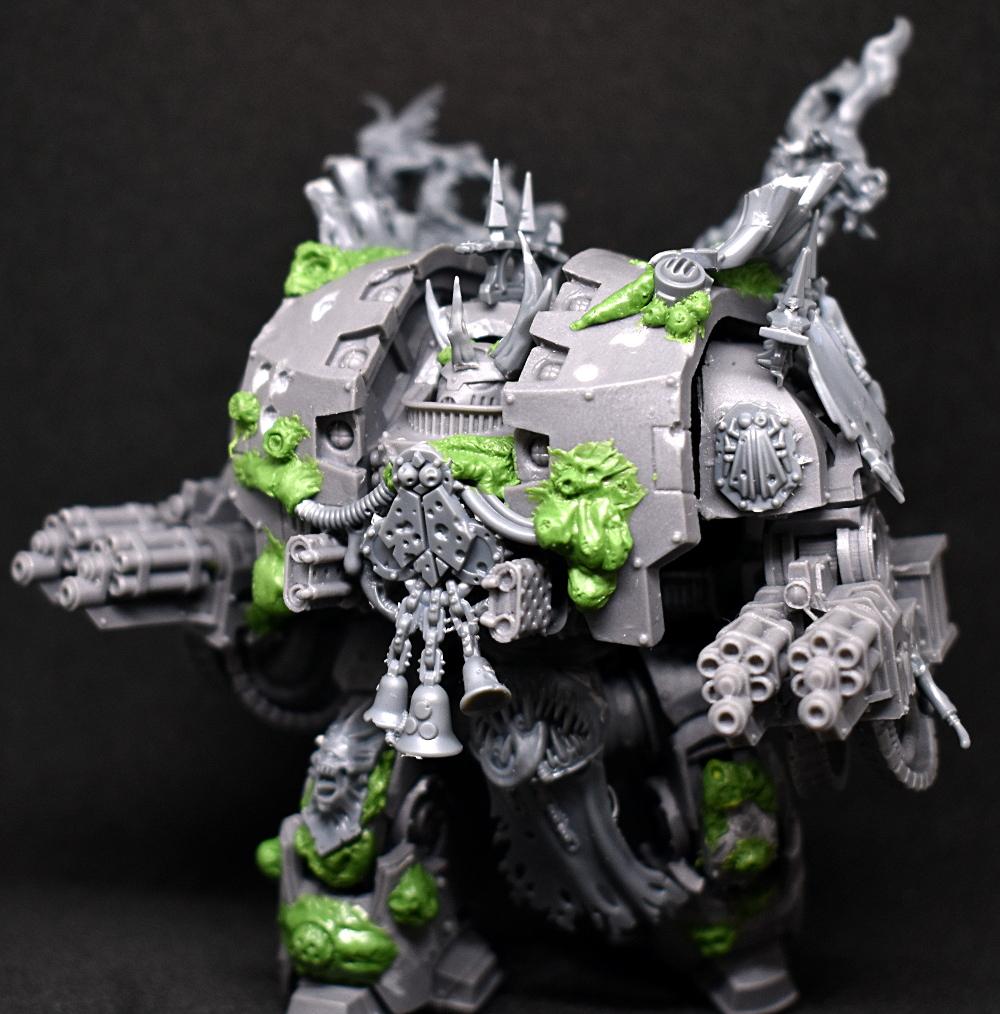 Chaos Space Marines, Death Guard, Dreadnought, Foul Blightspawn, Greenstuff, Leviathan, Nurgle, Plague Marines, W40k, Warhammer 40,000, Warhammer Fantasy
