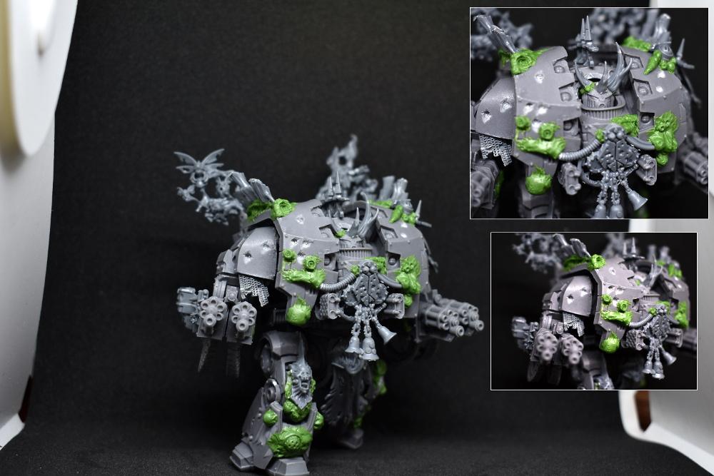 Chaos Space Marines, Death Guard, Dreadnought, Foul Blightspawn, Greenstuff, Leviathan, Nurgle, Plague Marines, W40k, Warhammer 40,000, Warhammer Fantasy