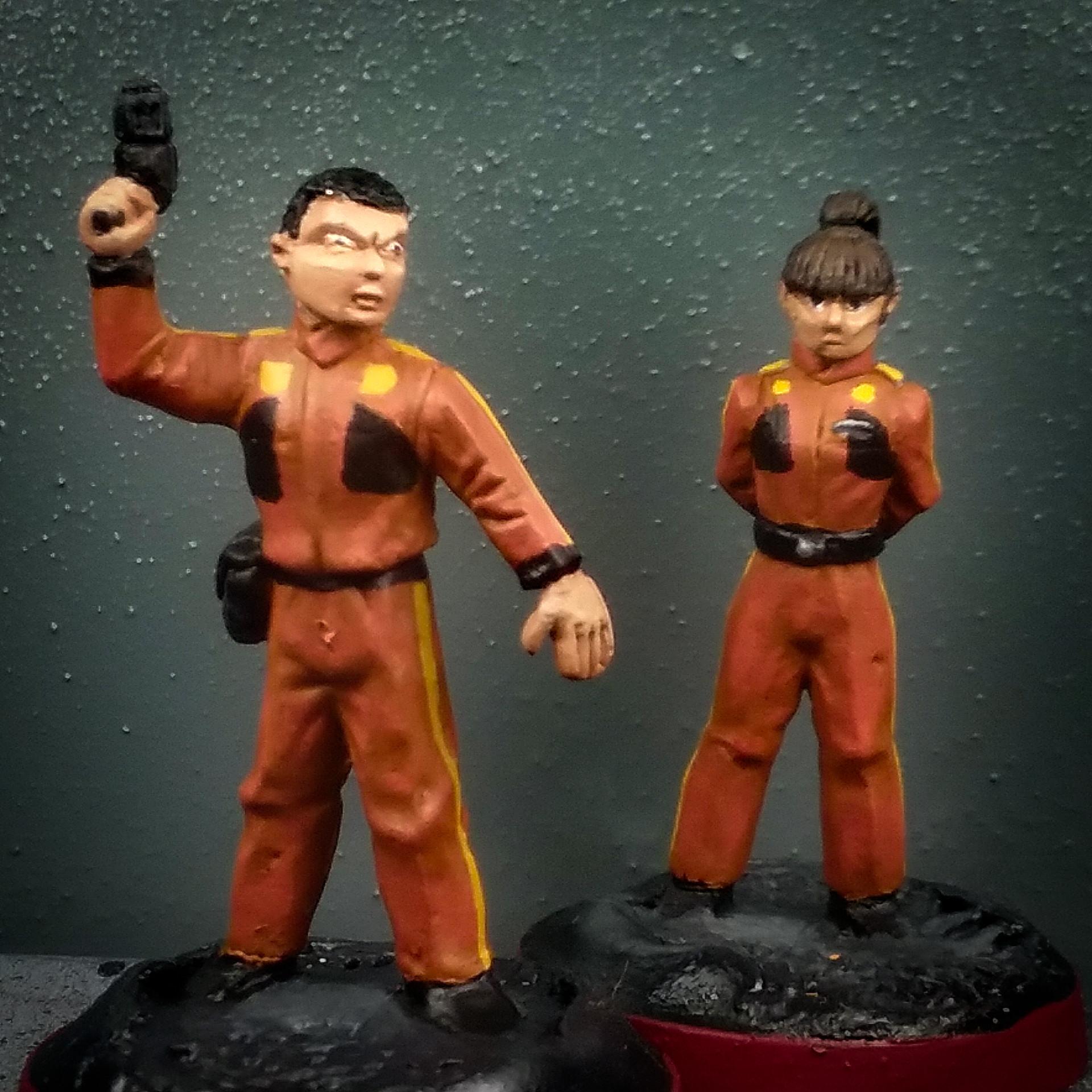 28mm Battlestar Galactica Miniatures, Bablyon 5, Babylon 5 28mm Miniatures, Babylon 5 Miniatures, Battlestar Galactica, Battlestar Galactica 28mm Miniatures, Battlestar Galactica Miniatures, Bsg, Civilians, Crew, Flight Crew, Harlequin Miniatures, Sci Fi Crew