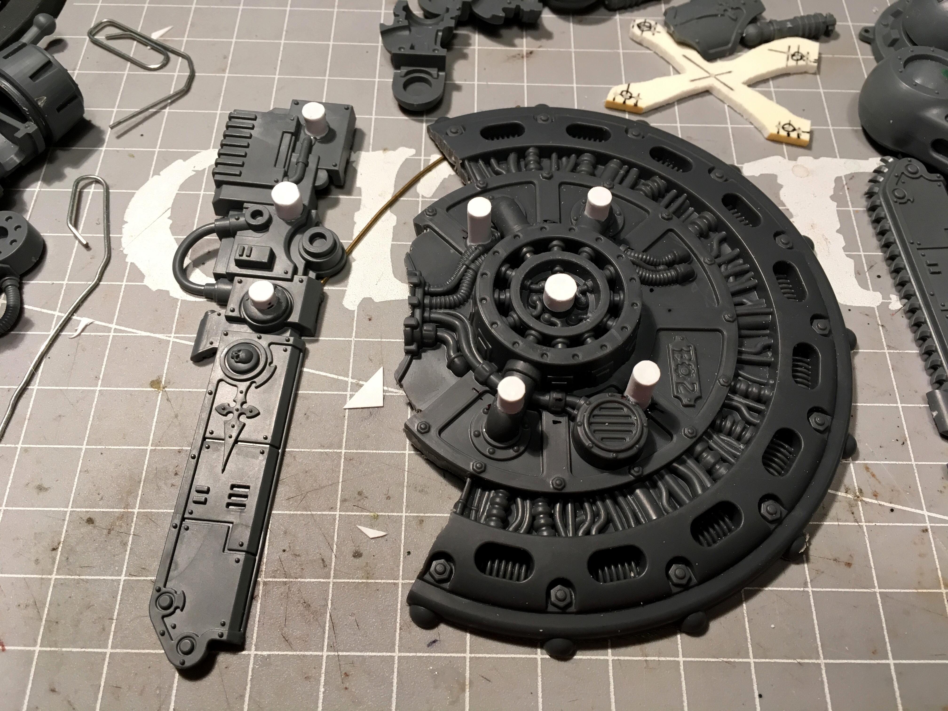 Imperial Knights, Magnetisation, Questoris, Warhammer 40,000, Work In Progress