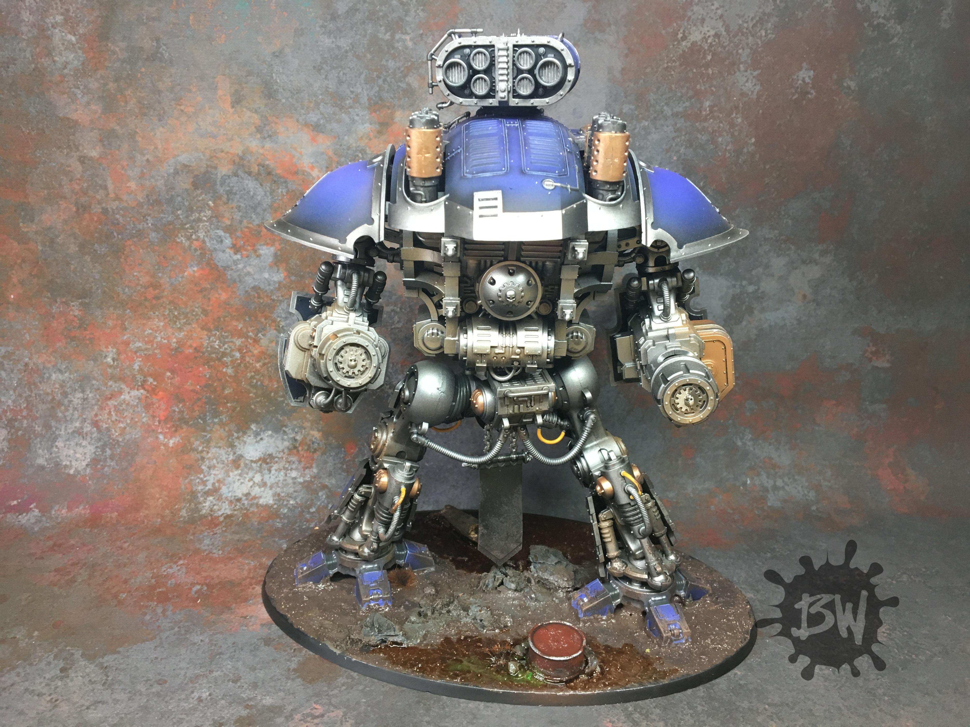 Bw, Commission, Imperial Knight Crusader, Imperium, Painting, Warhammer 40,000, Warhammer Fantasy