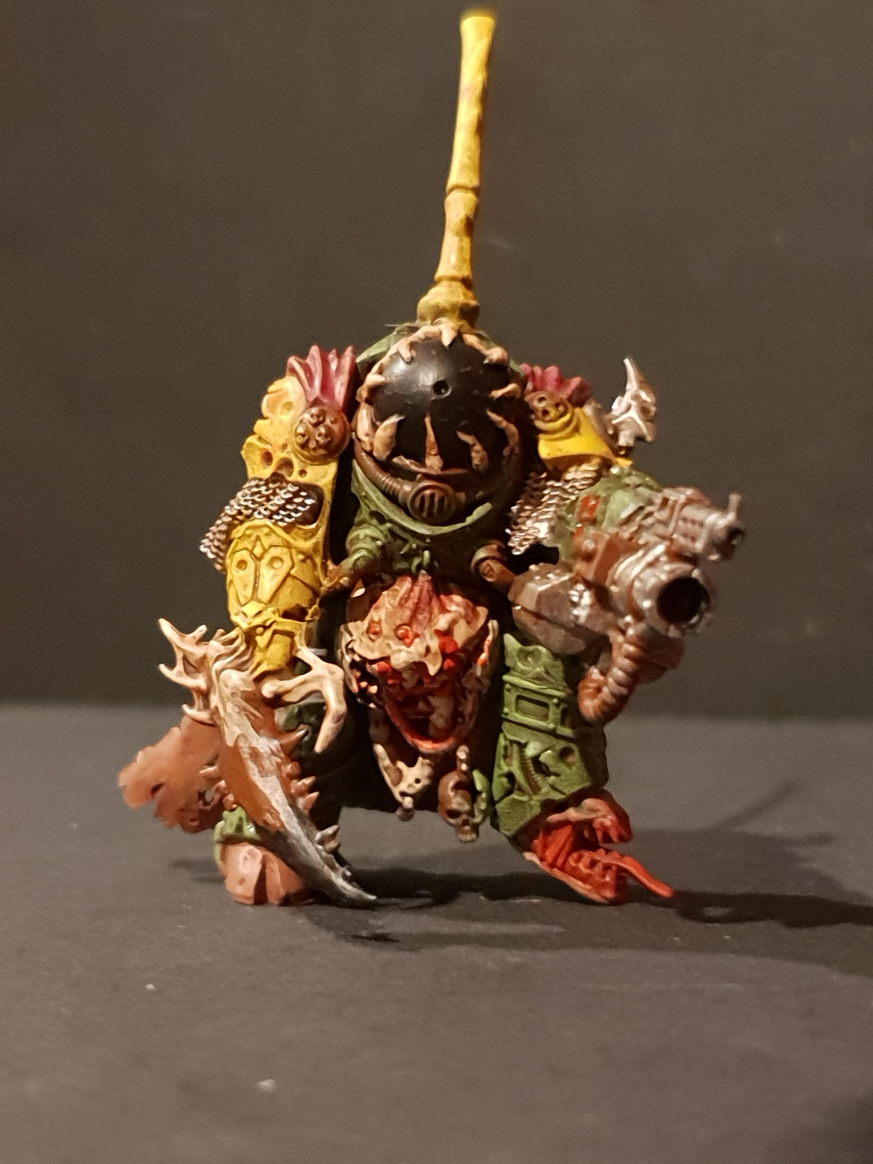Chaos, Chaos Space Marines, Conversion, Lord, Nurgle, Pip, Warhammer 40,000, Work In Progress