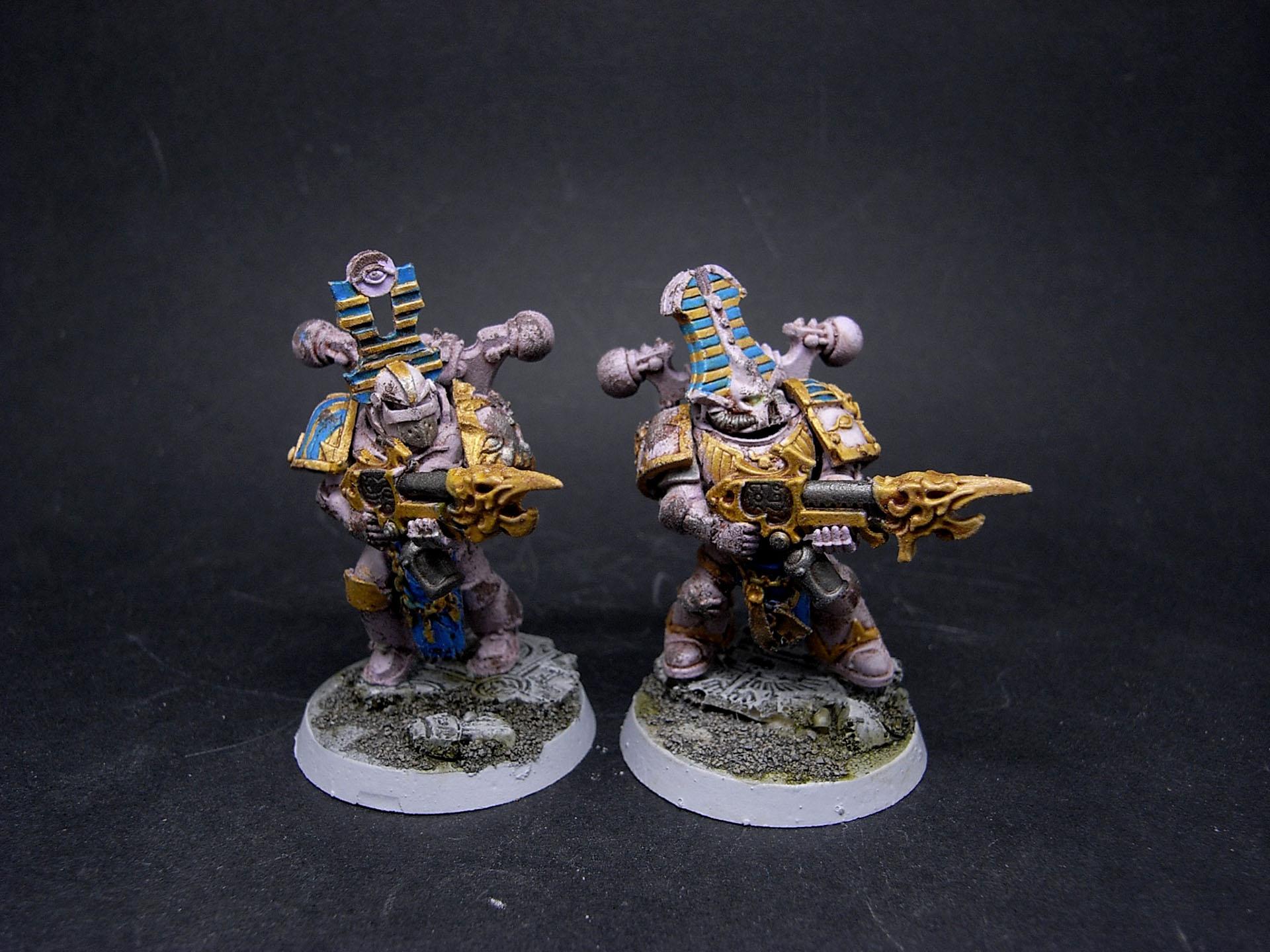 Airbrush, Oil Wash, Tzeentch, Weathered