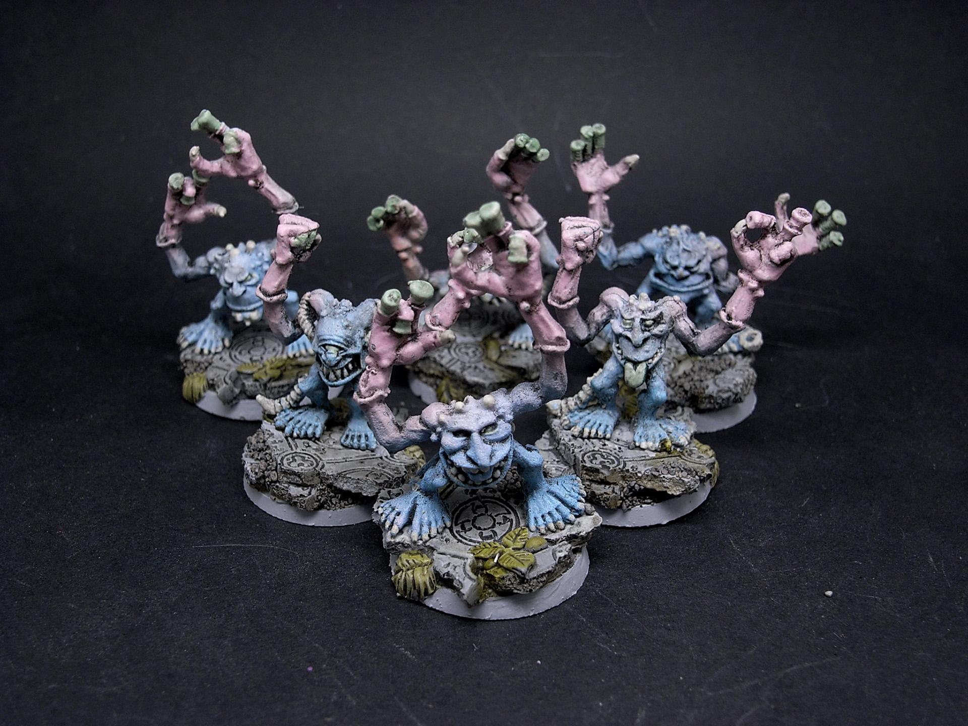 Airbrush, Oil Wash, Tzeentch, Weathered