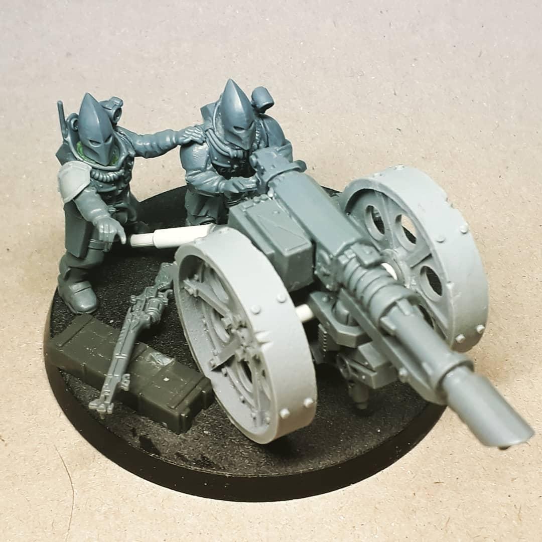 Astra Militarum, Caynspenitents, Conversion, Heavy Weapons Team, Imperial Cultists, Imperial Guard, Lascannon, Warhammer 40,000
