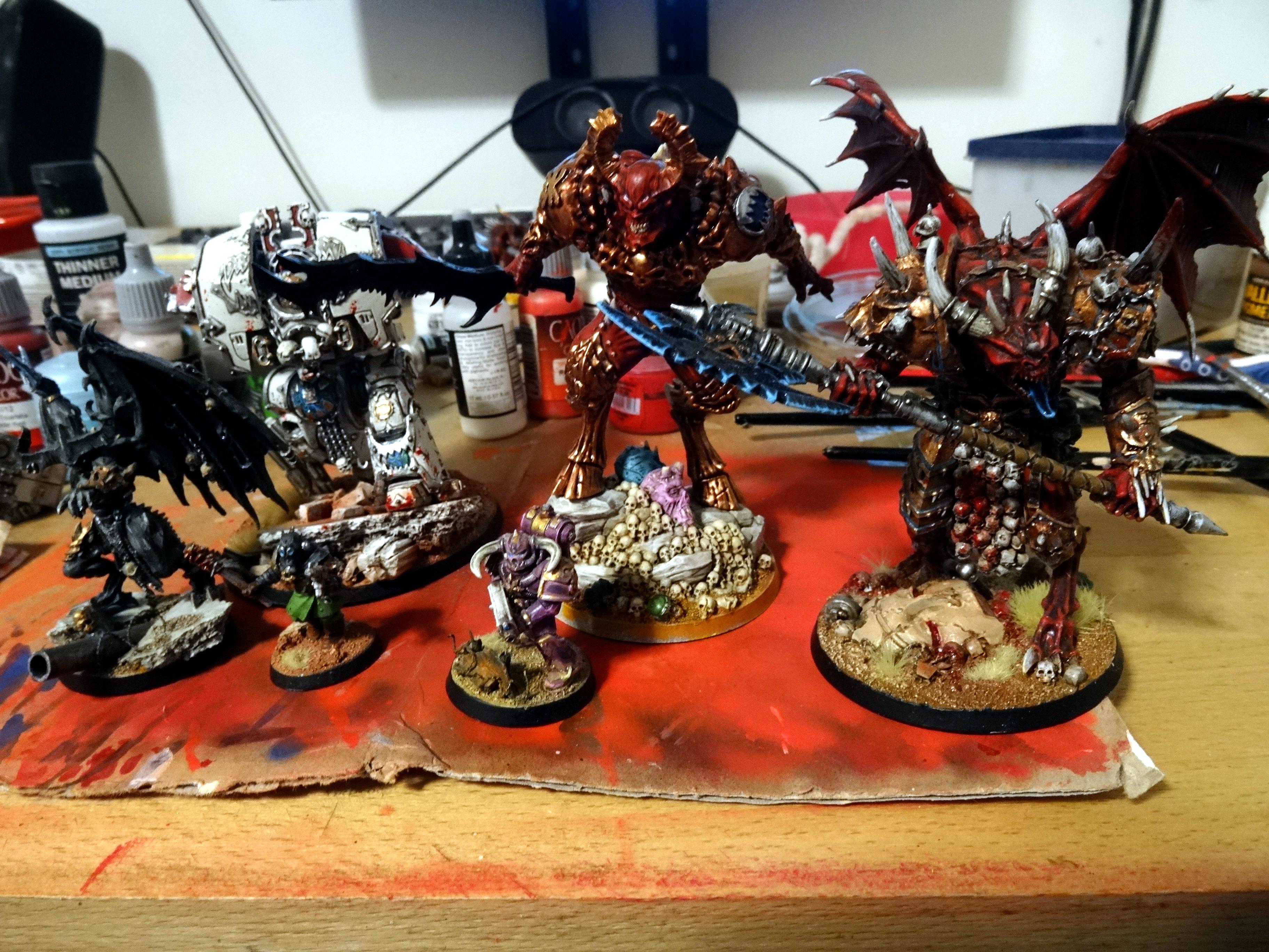 Chaos, Chaos Space Marines, Conversion, Creature Caster, Daemon Prince, Daemons, Khorne, World Eaters