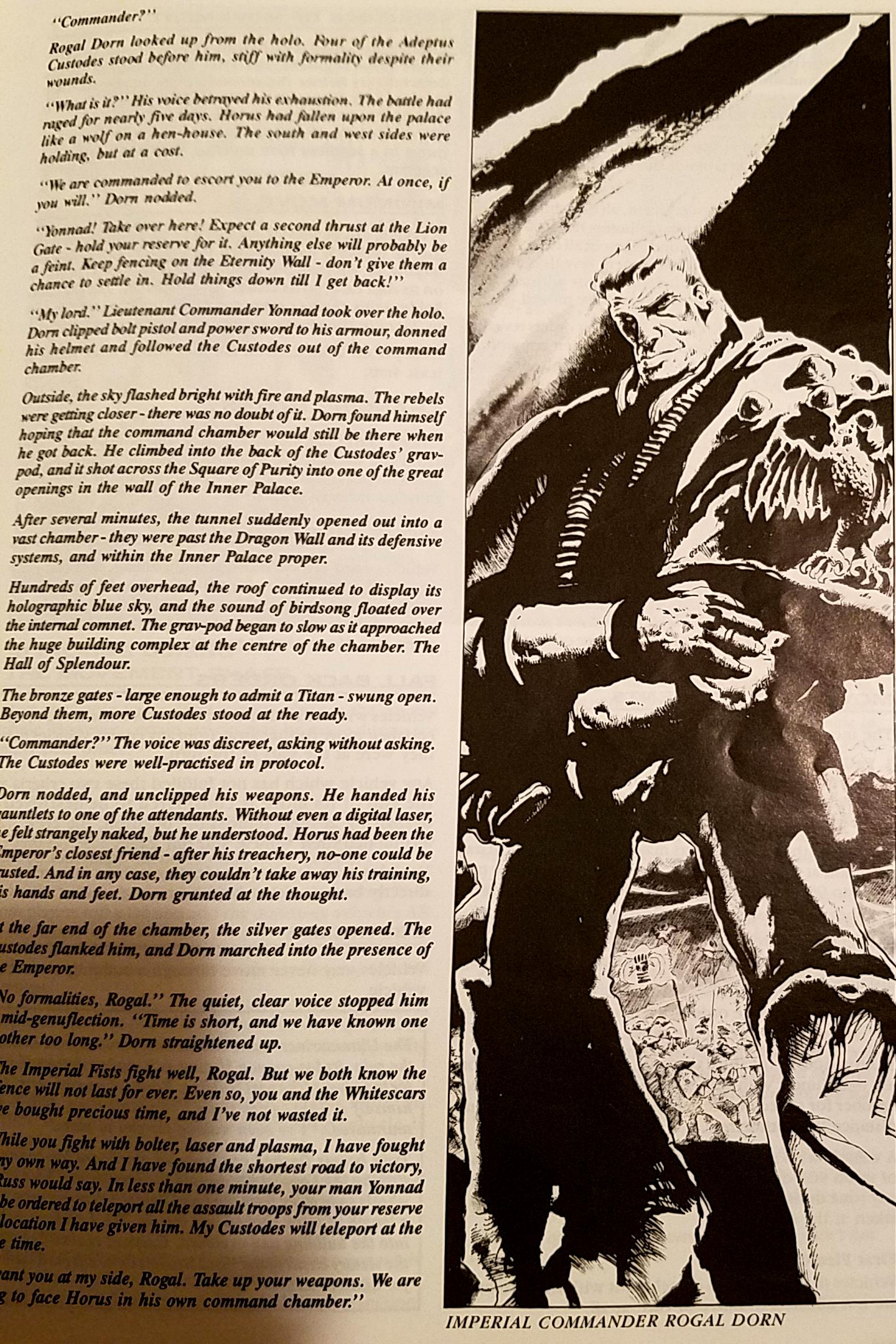 Fluff, Rogal Dorn, Rogue Trader