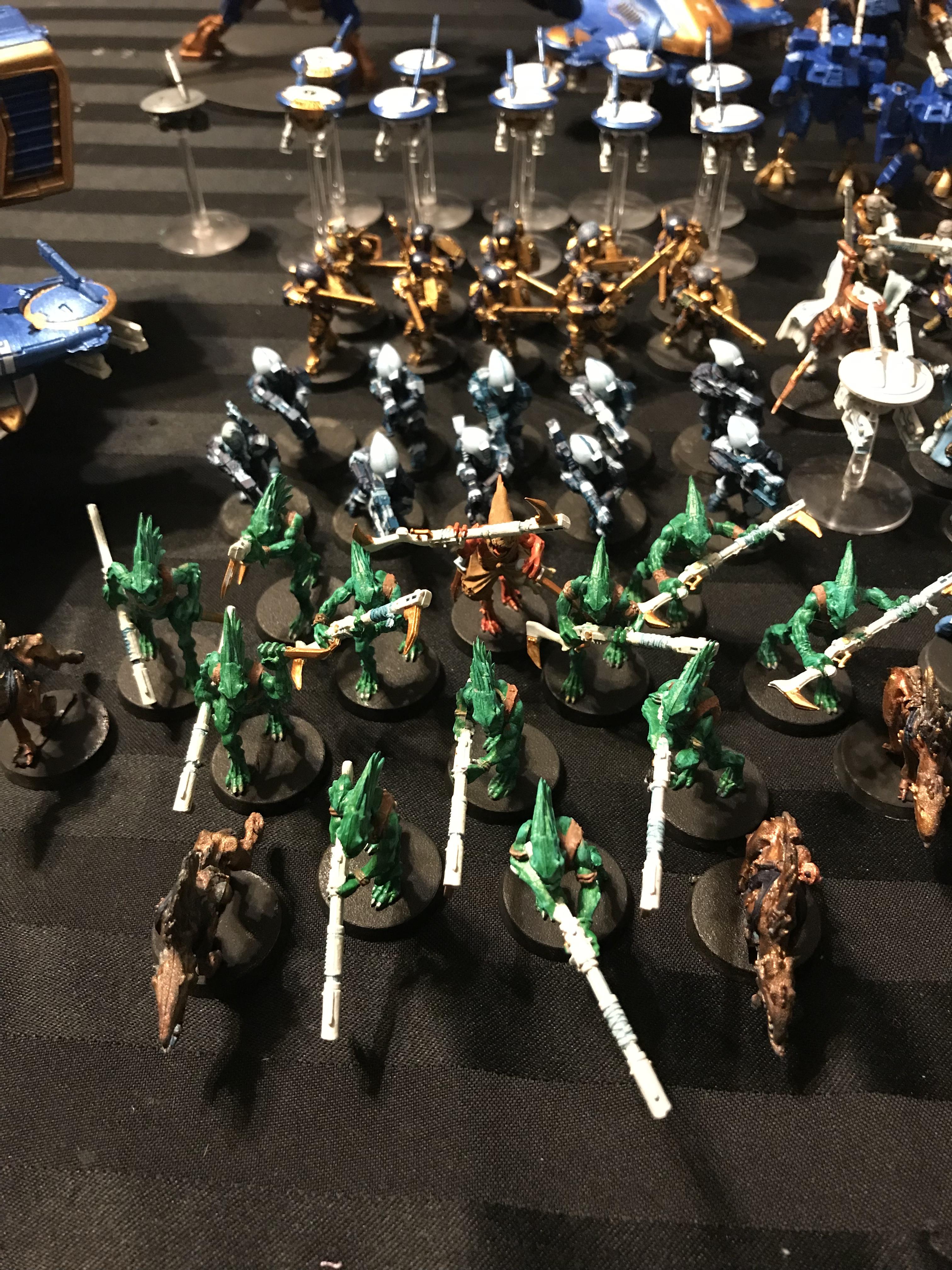 Section one - Kroot, Pathfinders, Gold Fire Squad