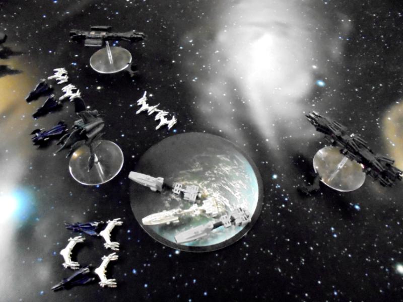 A Call To Arms, Babylon 5 Turn 2, game 1, turn 3 furball Gallery DakkaDakka