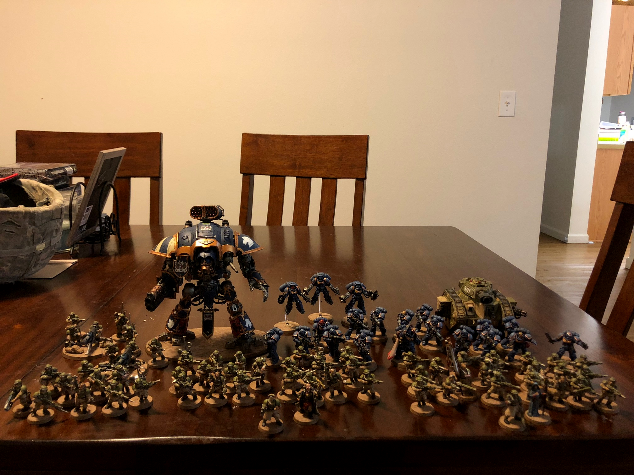 Army, Astra Militarum, Imperial Knight, Imperium, Primaris Space Marines, Space Marines