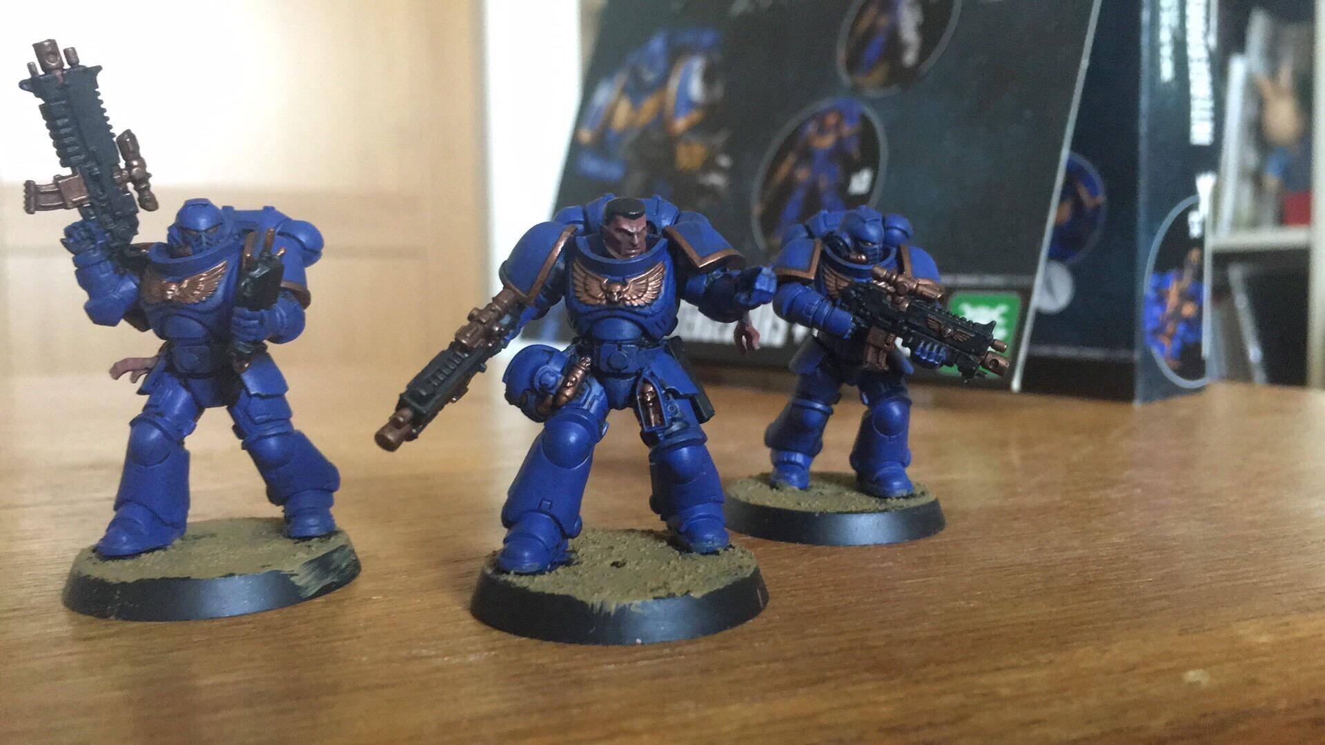 Finished, First, First Try, Proud, Space Marines, Ultramarines