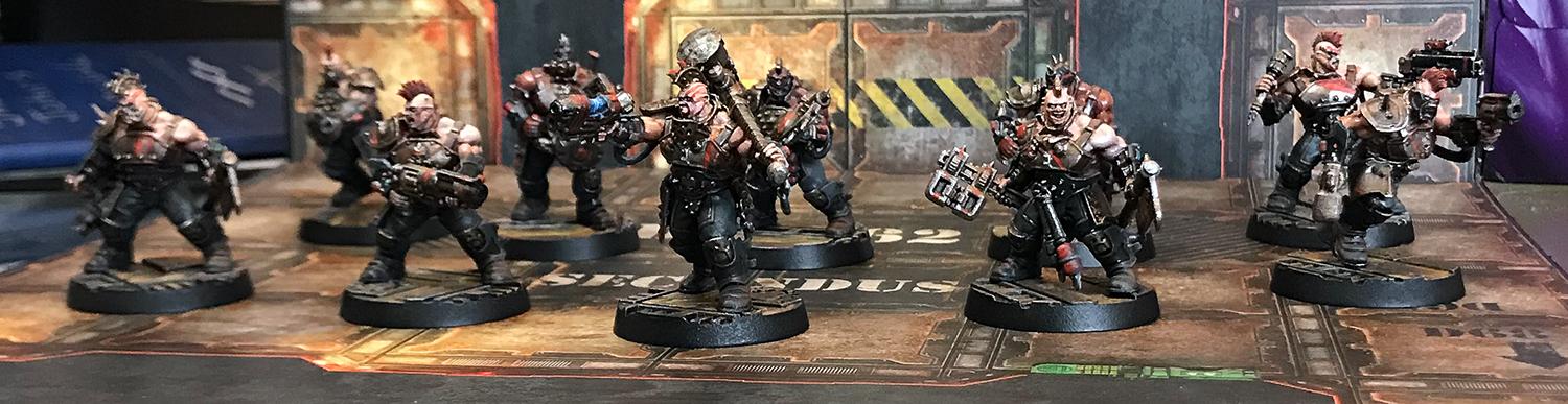 Goliath, Necromunda, Painted, Sector Mechanicus, Weathered
