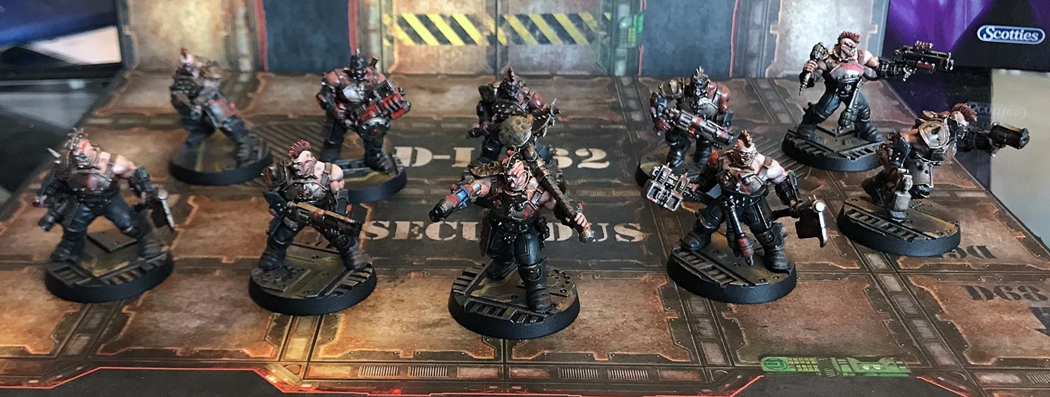 Goliath, Necromunda, Painted, Sector Mechanicus, Weathered