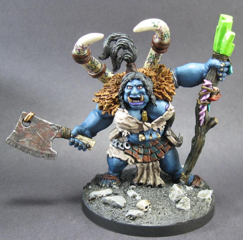 02933: Talanka Ogre Shaman/ Mage, Carrero Arts, Dark Heaven Legends, Dungeons And Dragons, Painted Reaper Miniature, Pathfinder Rpg, Reaper Minis, Reaper Painted Miniature, Rpg Miniature, Table Top Wargames, Warlord Miniatures