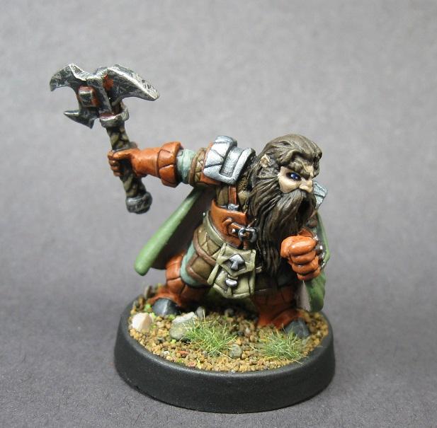 06195: Dwarf Pathfinder, Carrero Arts, Dark Heaven Legends, Dungeons And Dragons, Painted Reaper Miniature, Pathfinder Rpg, Reaper Minis, Reaper Painted Miniature, Rpg Miniature, Table Top Wargames, Warlord Miniatures