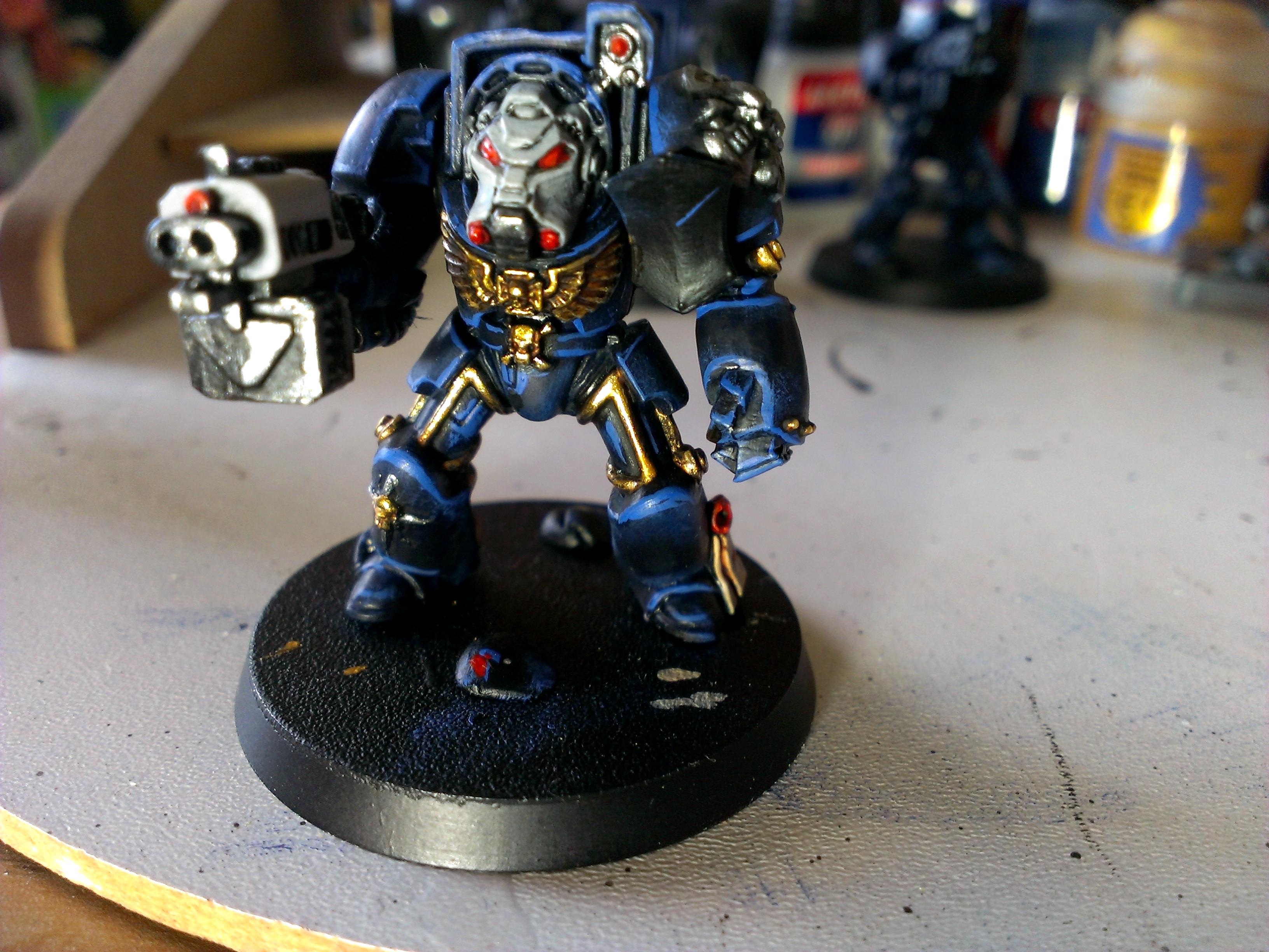 Space Marines, Terminator Armor, Ultramarines, Work In Progress