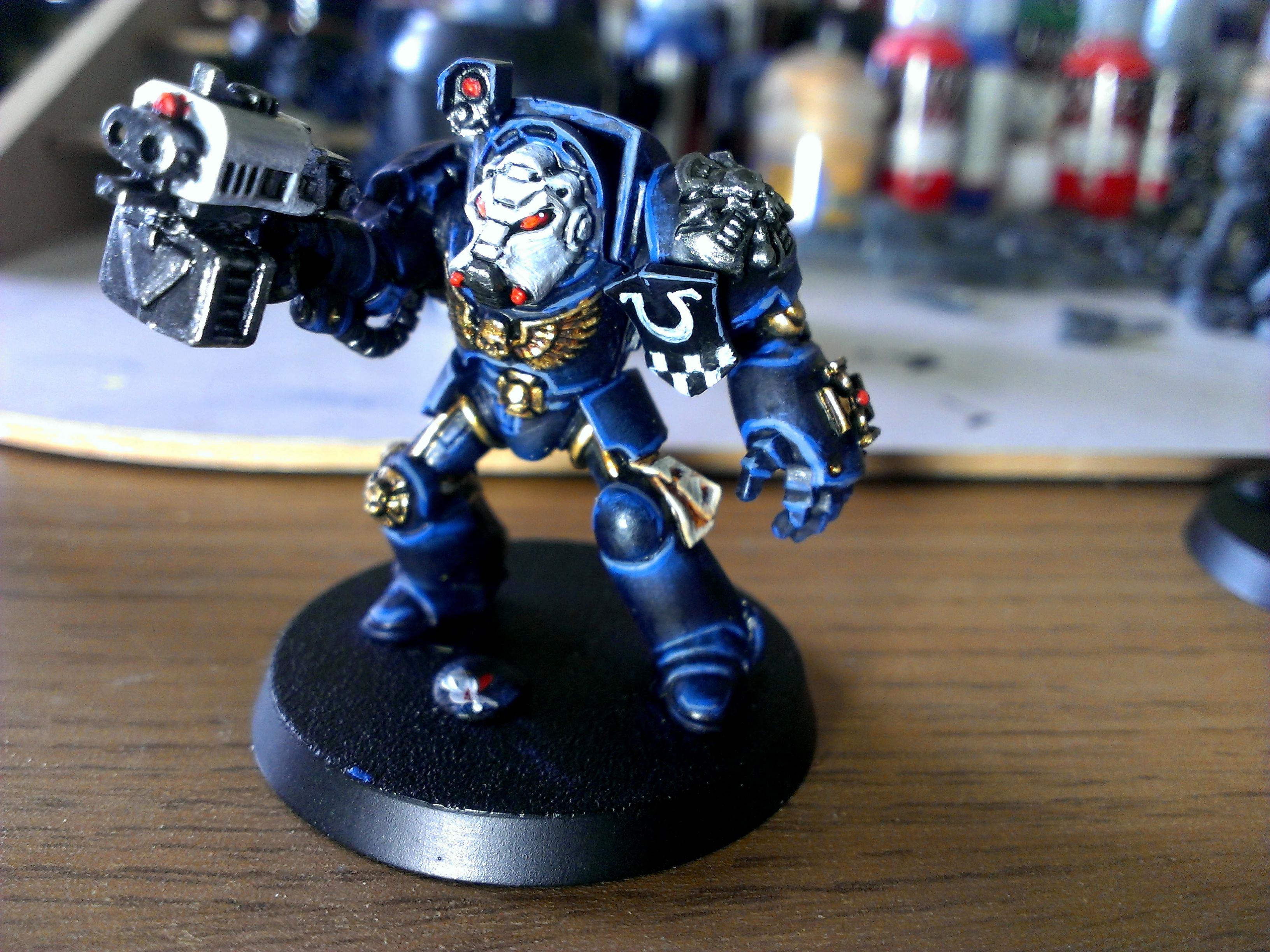 Space Marines, Terminator Armor, Ultramarines, Work In Progress