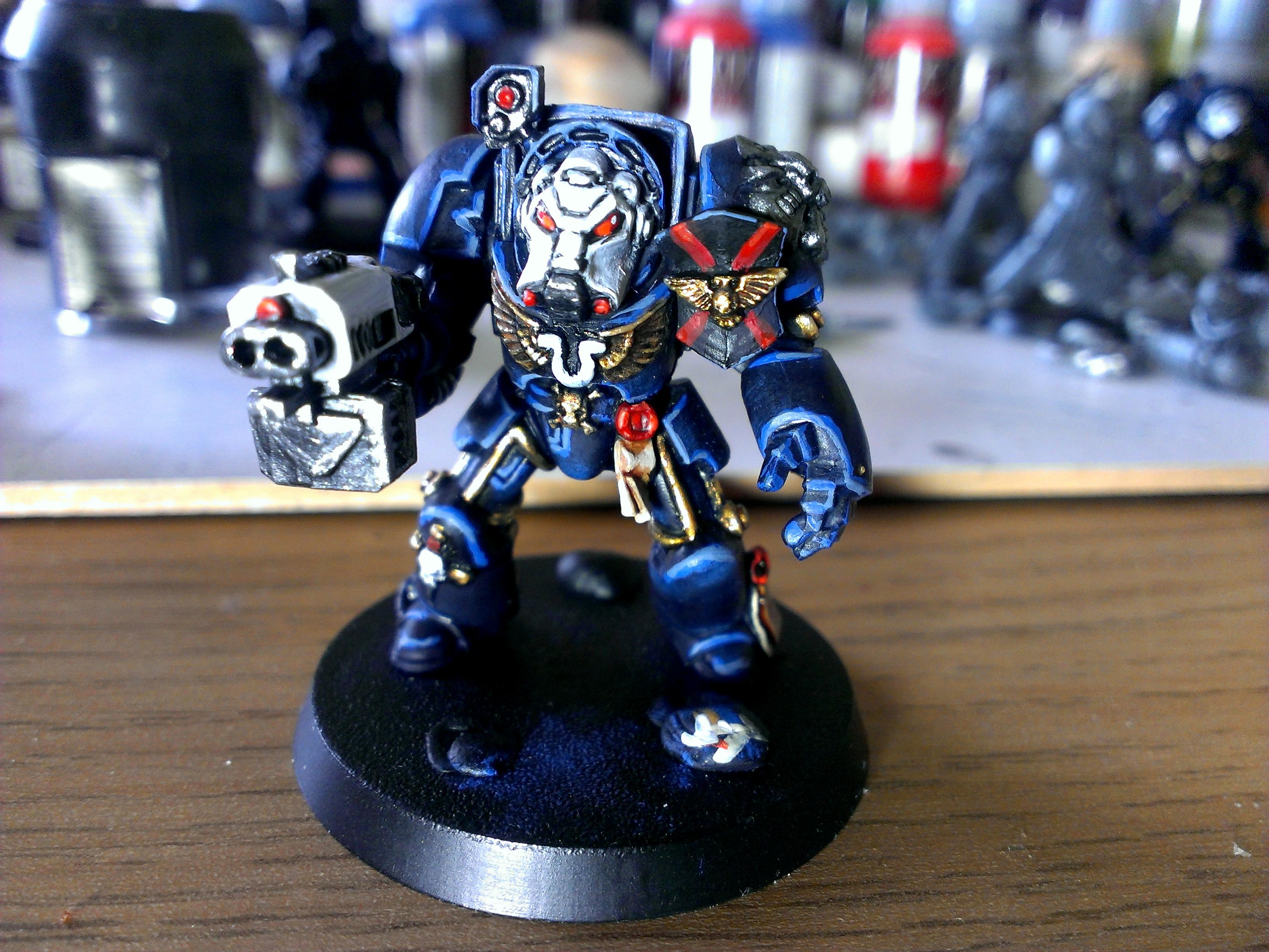Space Marines, Terminator Armor, Ultramarines, Work In Progress