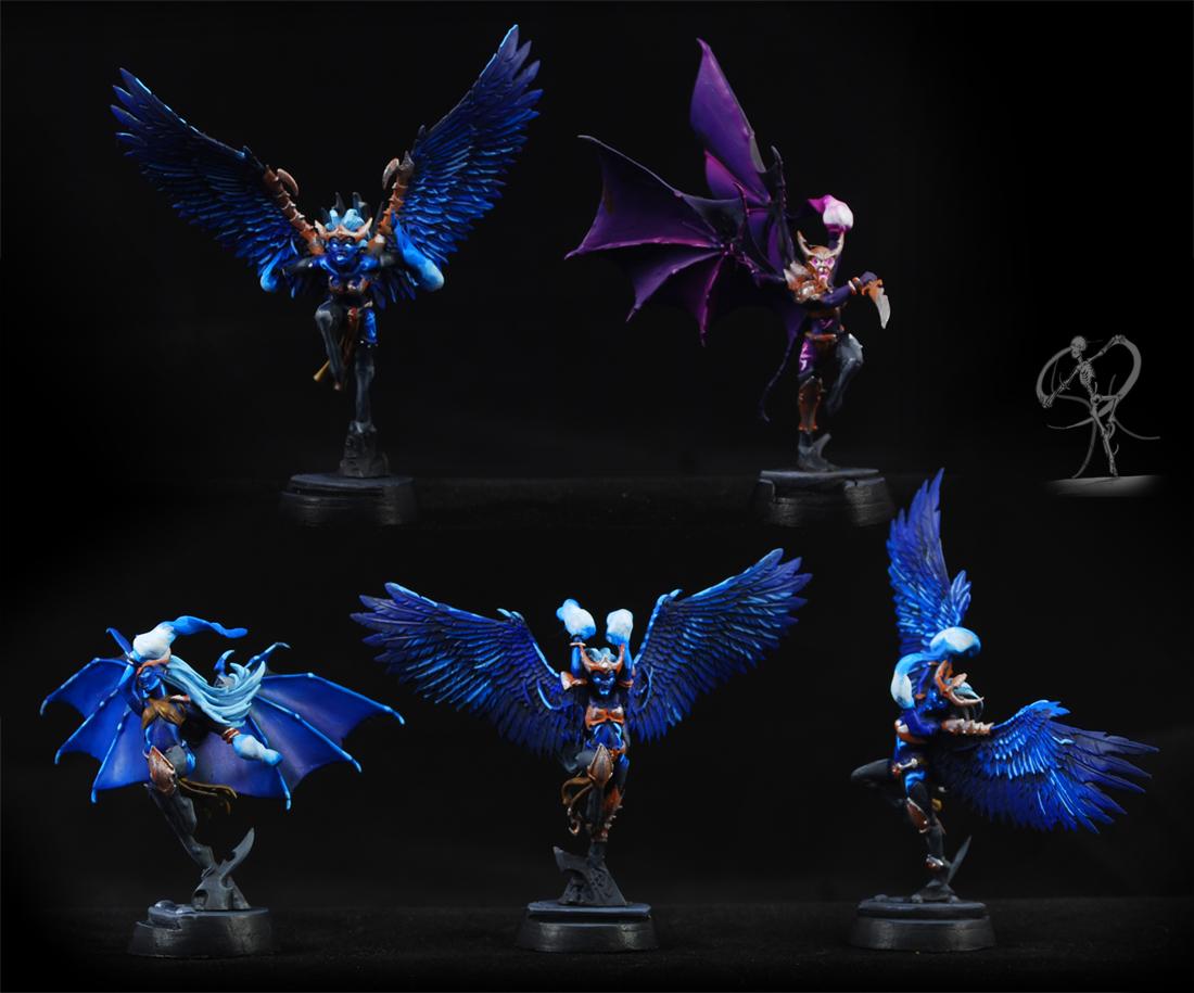 Dark Eldar, Eldar, Freehand, Mandrake, Object Source Lighting, Warhammer 40,000, Witch Aelves