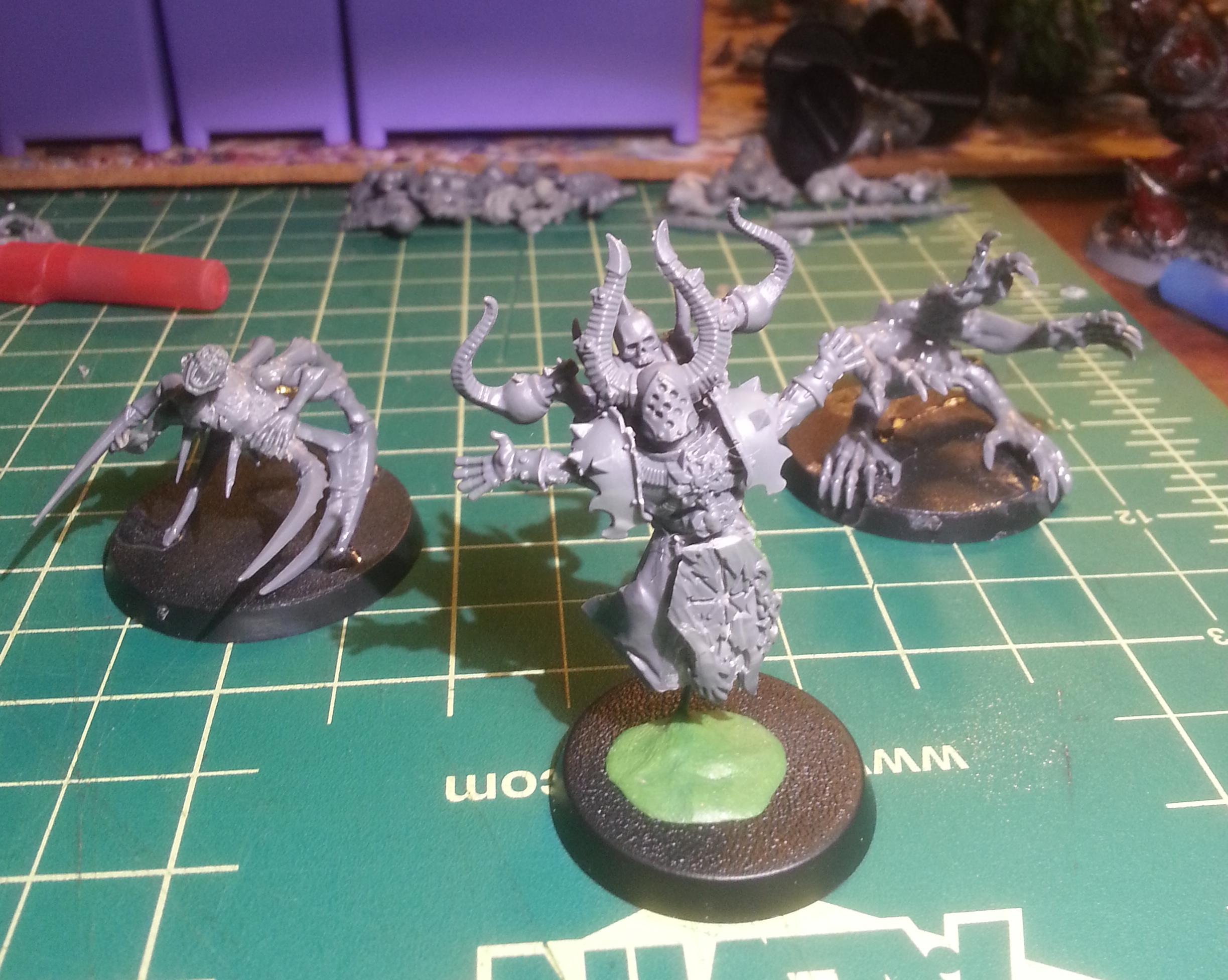 Chaos, Chaos Space Marines, Conversion, Sorcerer, Work In Progress