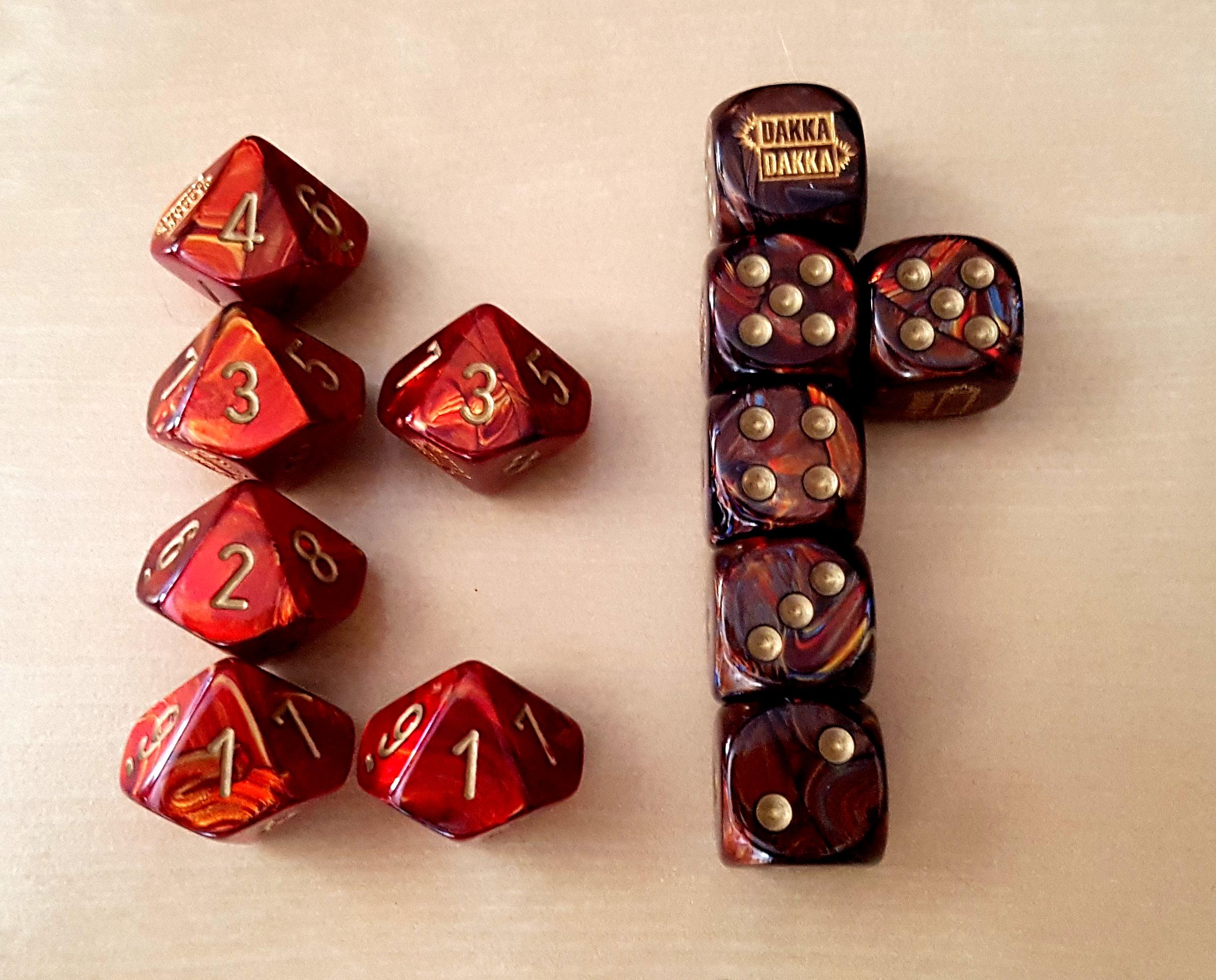 Dakka Dice, Dcm, Dice