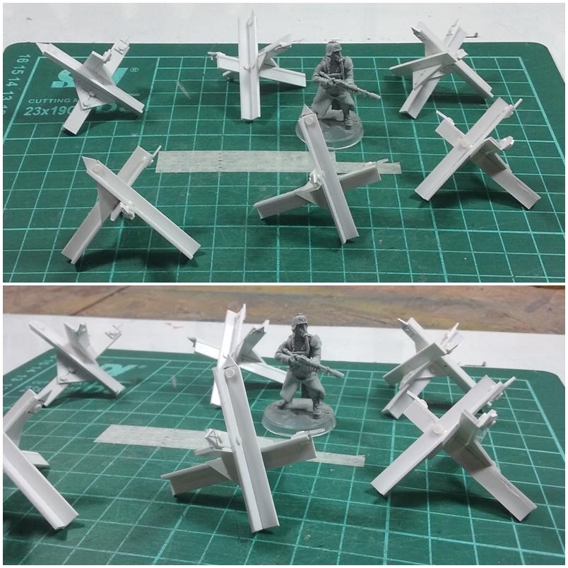 Anti-tank, Czech Hedgehog, Rust, Scratch Build, Tank-traps, Terrain