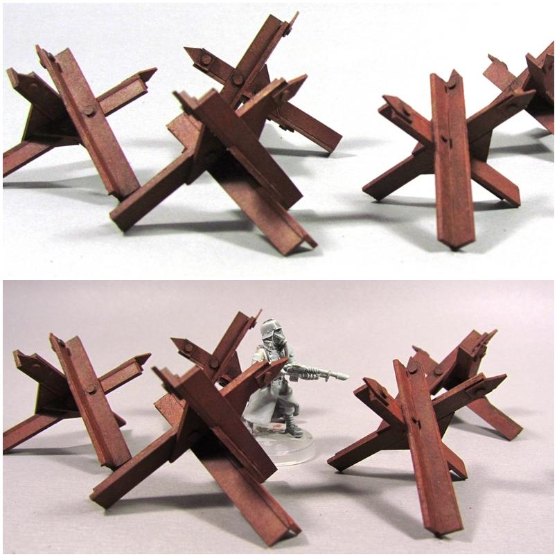Anti-tank, Czech Hedgehog, Rust, Scratch Build, Tank-traps, Terrain