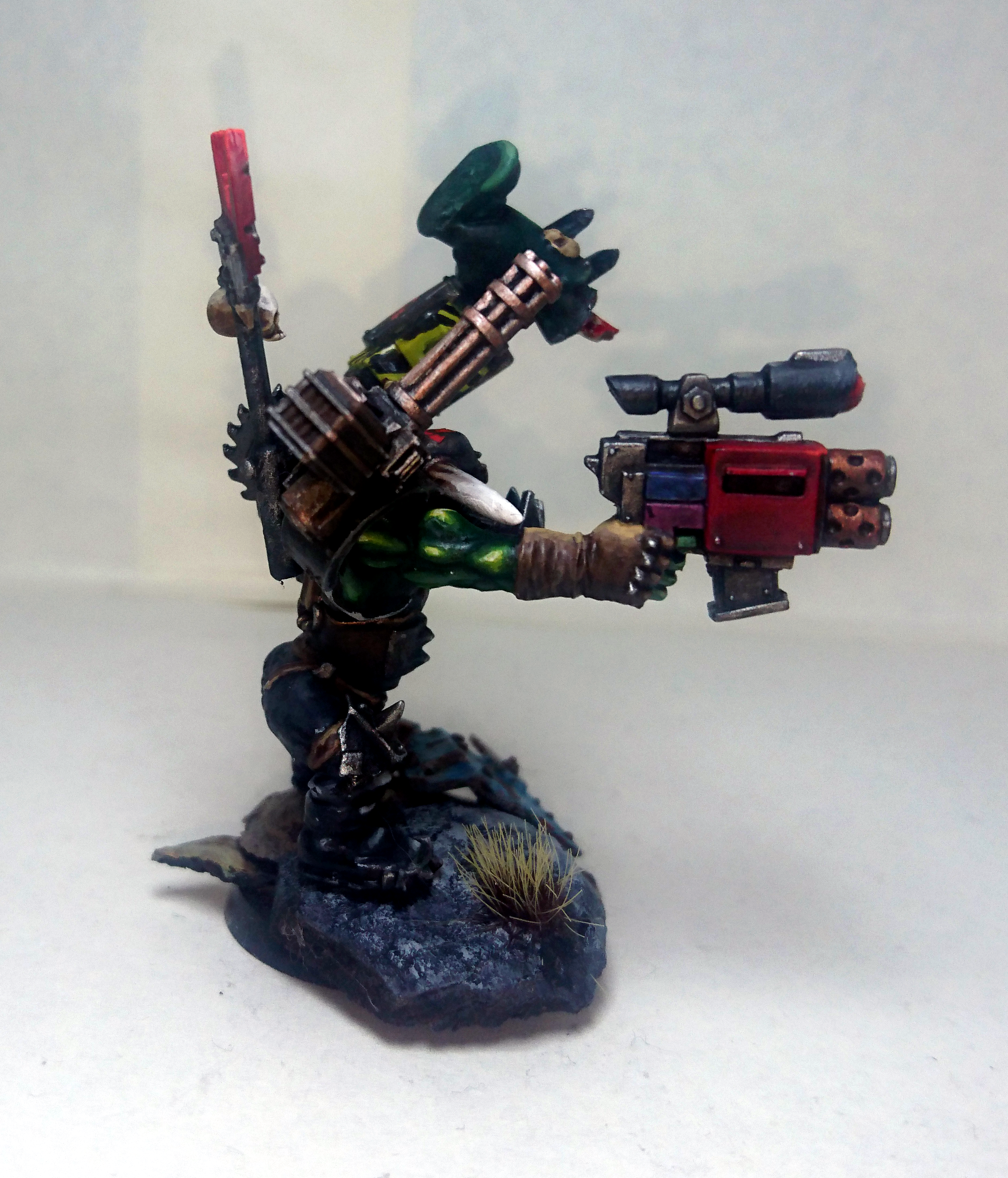 Boss Nob, Conversion, Nob, Ork Boy, Ork Conversion, Ork Goff Boy, Orks, Space Orks, Warboss, Warhammer 40,000