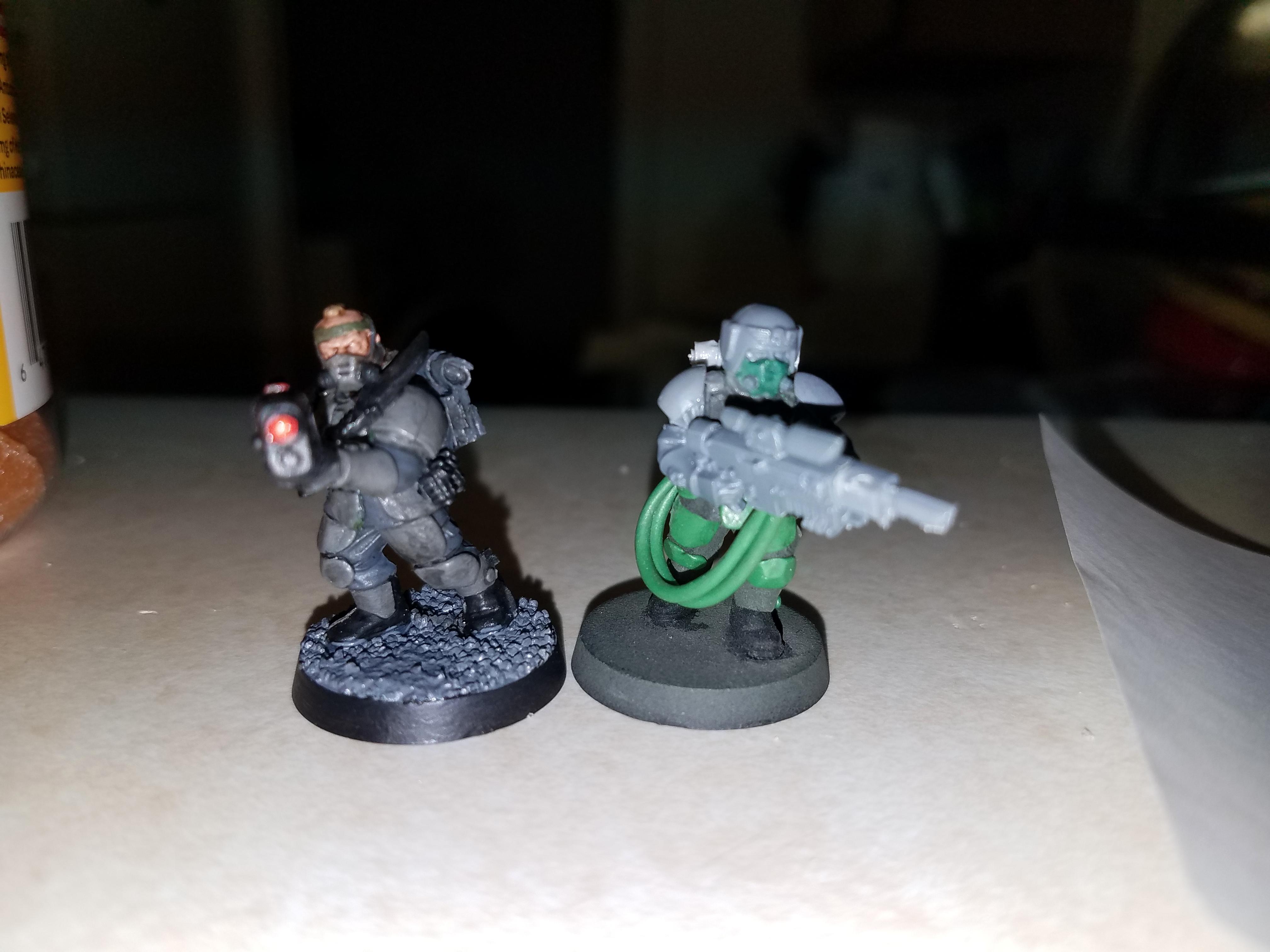 Custom, Greenstuff, Kasrkin, Mask, Scions, Tempestus Scions