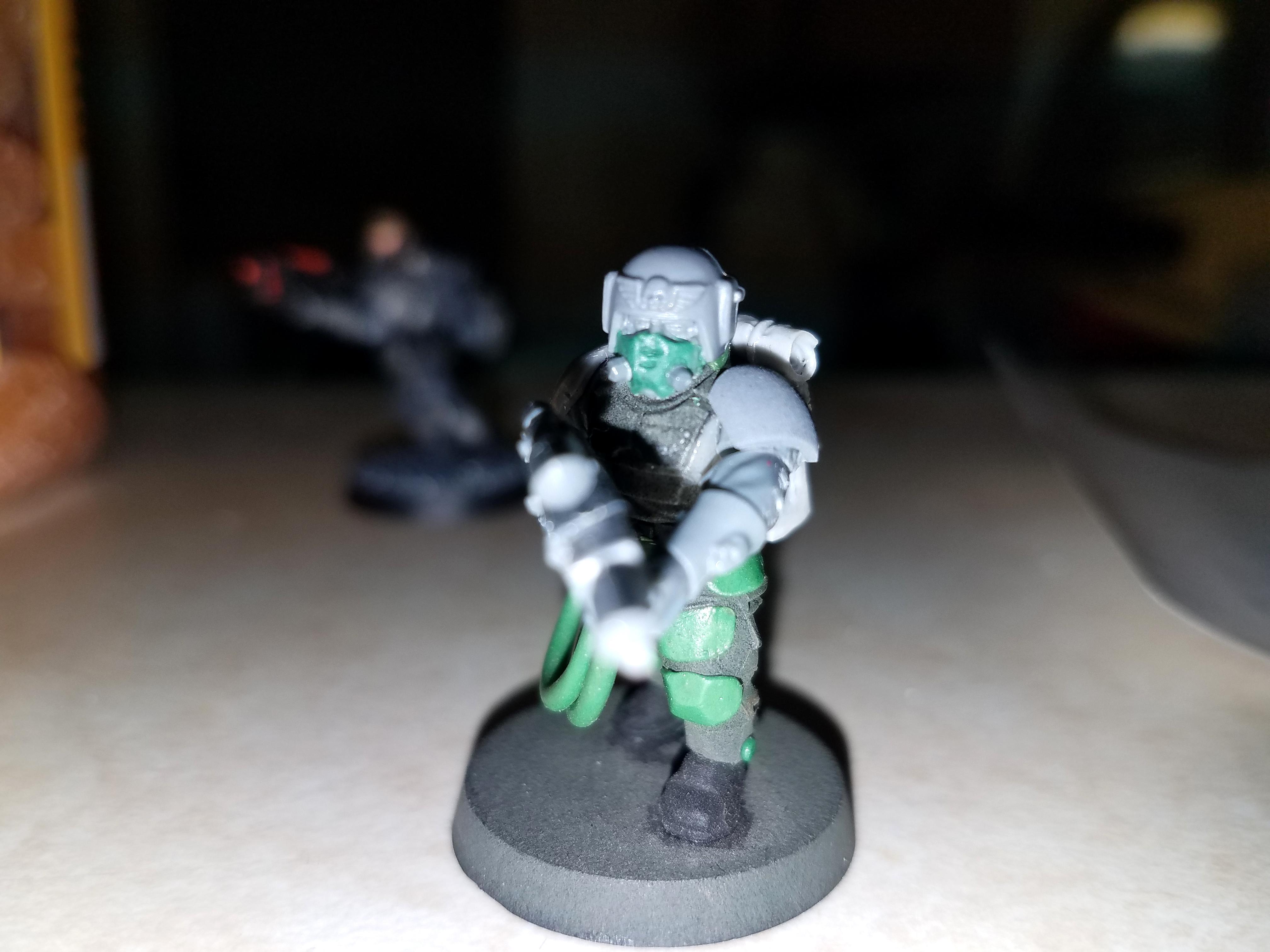 Custom, Greenstuff, Kasrkin, Mask, Scions, Tempestus Scions