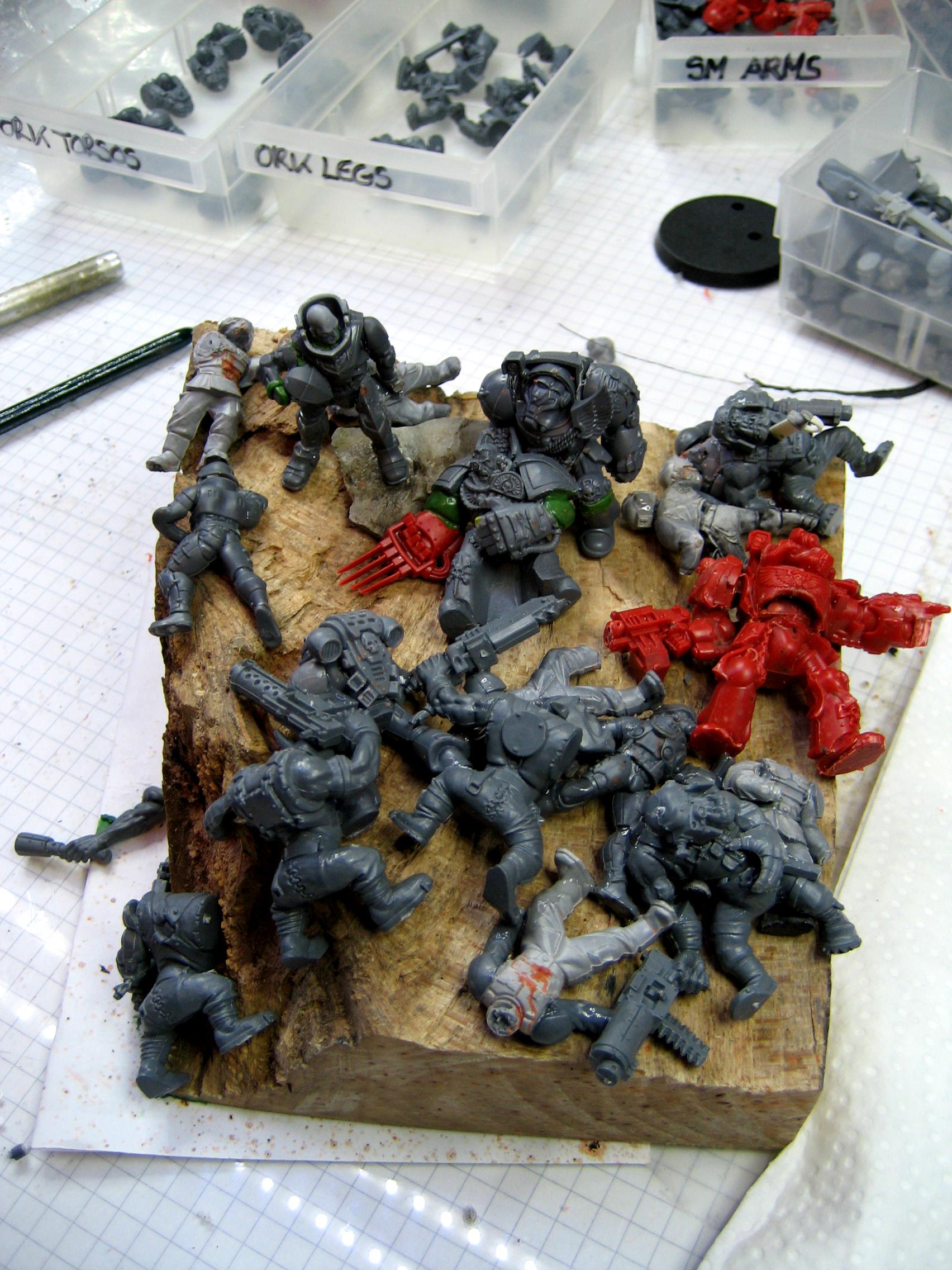 arranging the dead