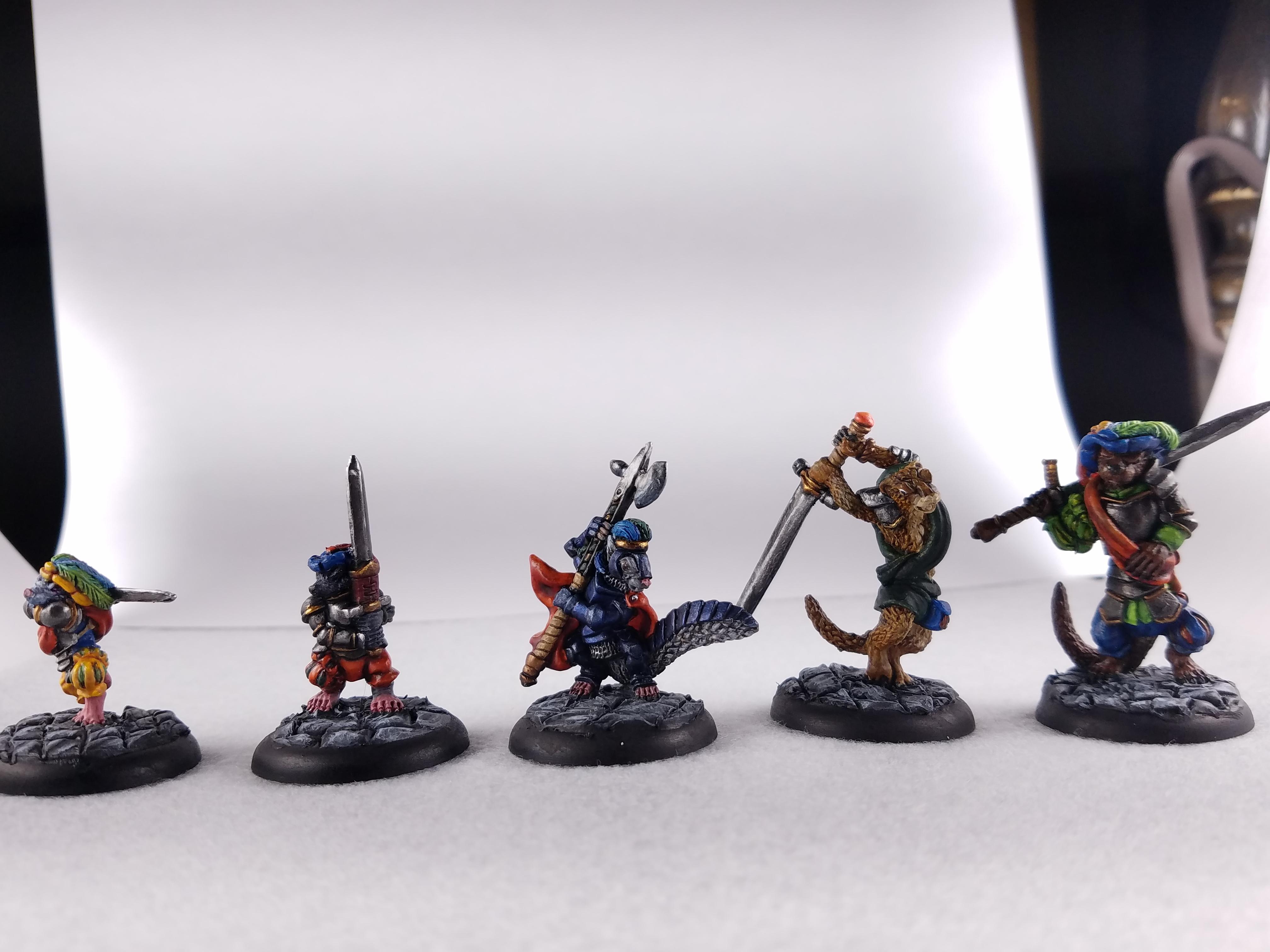 Animal Adventurers, Dakka Painting Challenge 2017, Furry, Green Stuff Bases, Mole, Mouse, Oathsworn, Otter, Squirrel, Two Handed Weapons, Weasel