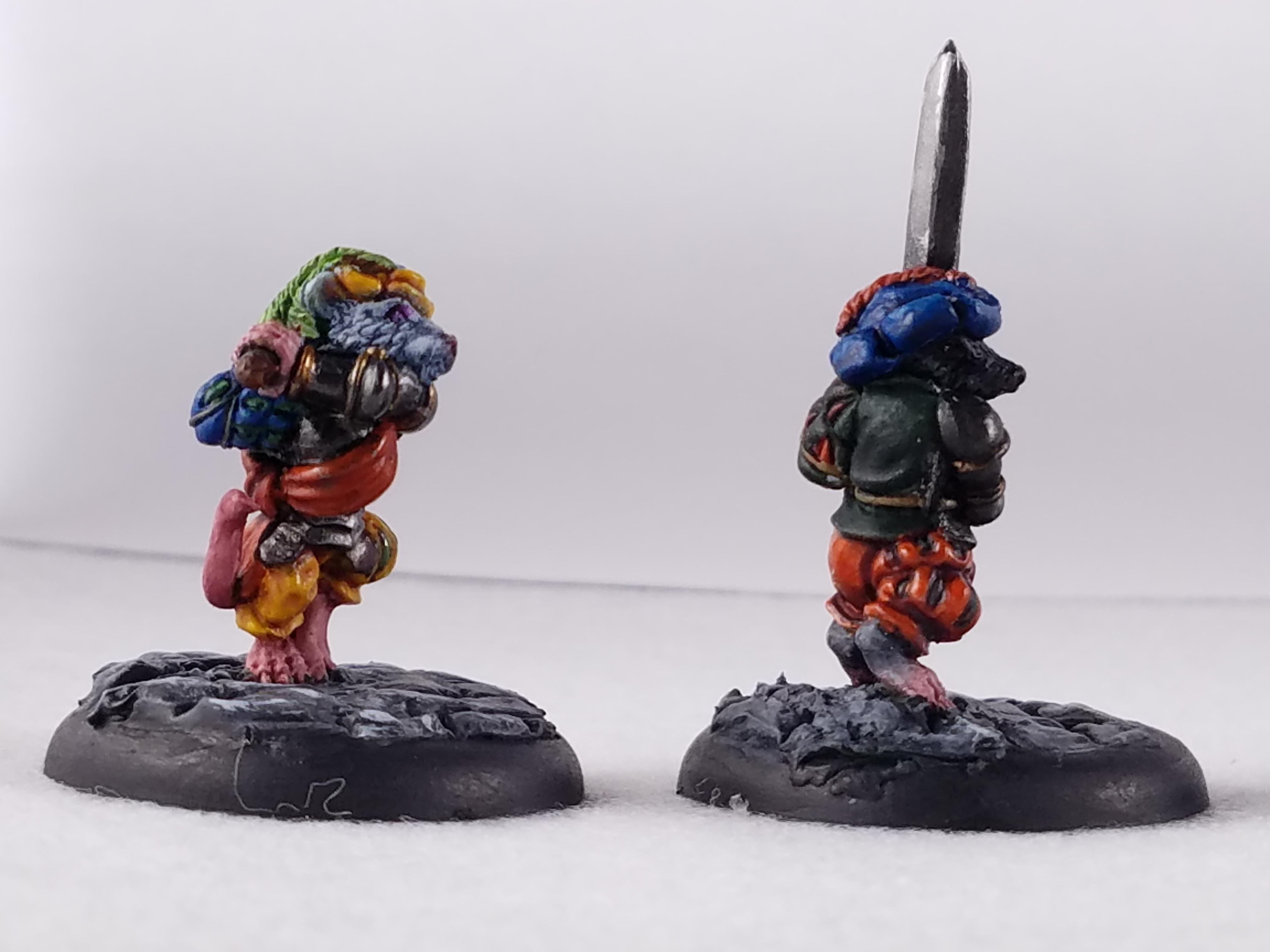 Animal Adventurers, Dakka Painting Challenge 2017, Furry, Green Stuff Bases, Mole, Mouse, Oathsworn, Two Handed Weapons