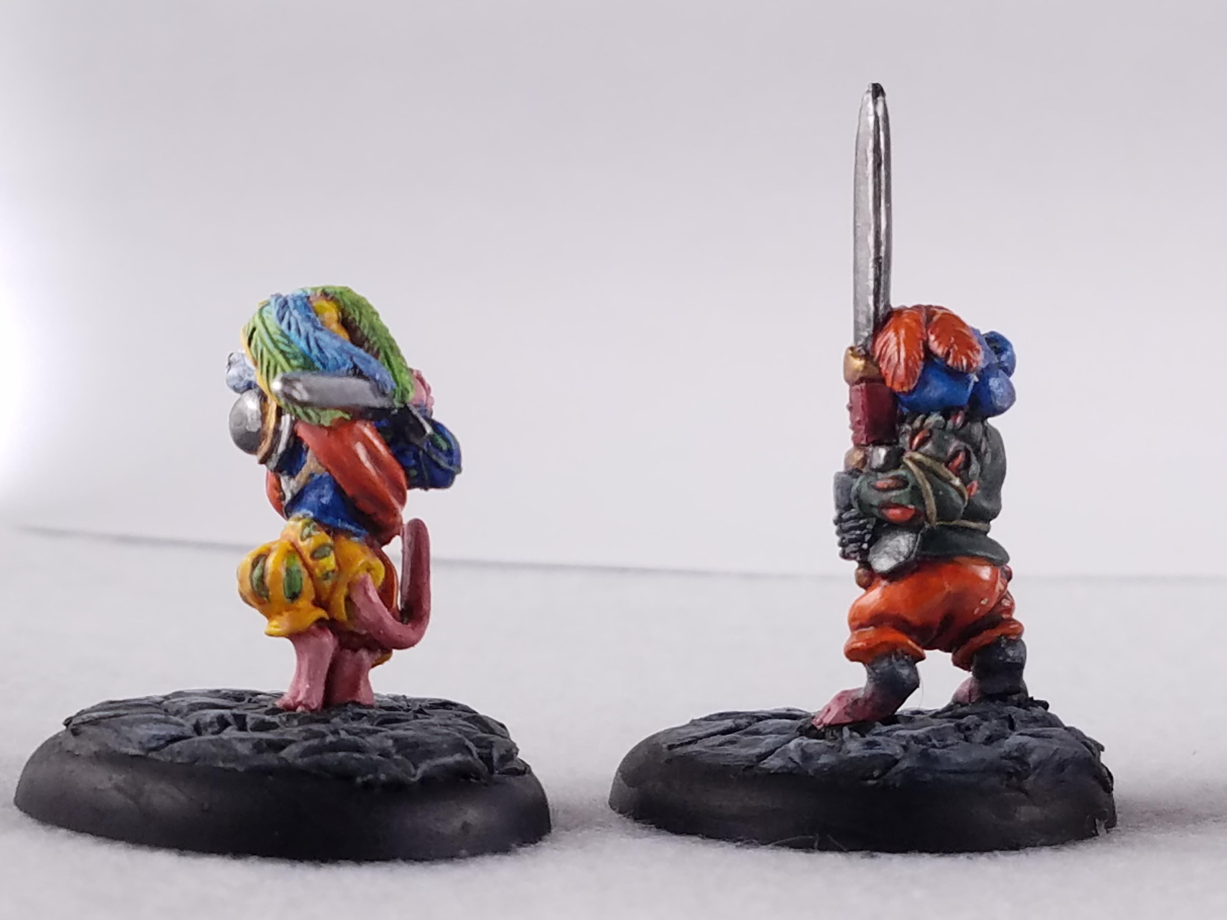 Animal Adventurers, Dakka Painting Challenge 2017, Furry, Green Stuff Bases, Mole, Mouse, Oathsworn, Two Handed Weapons