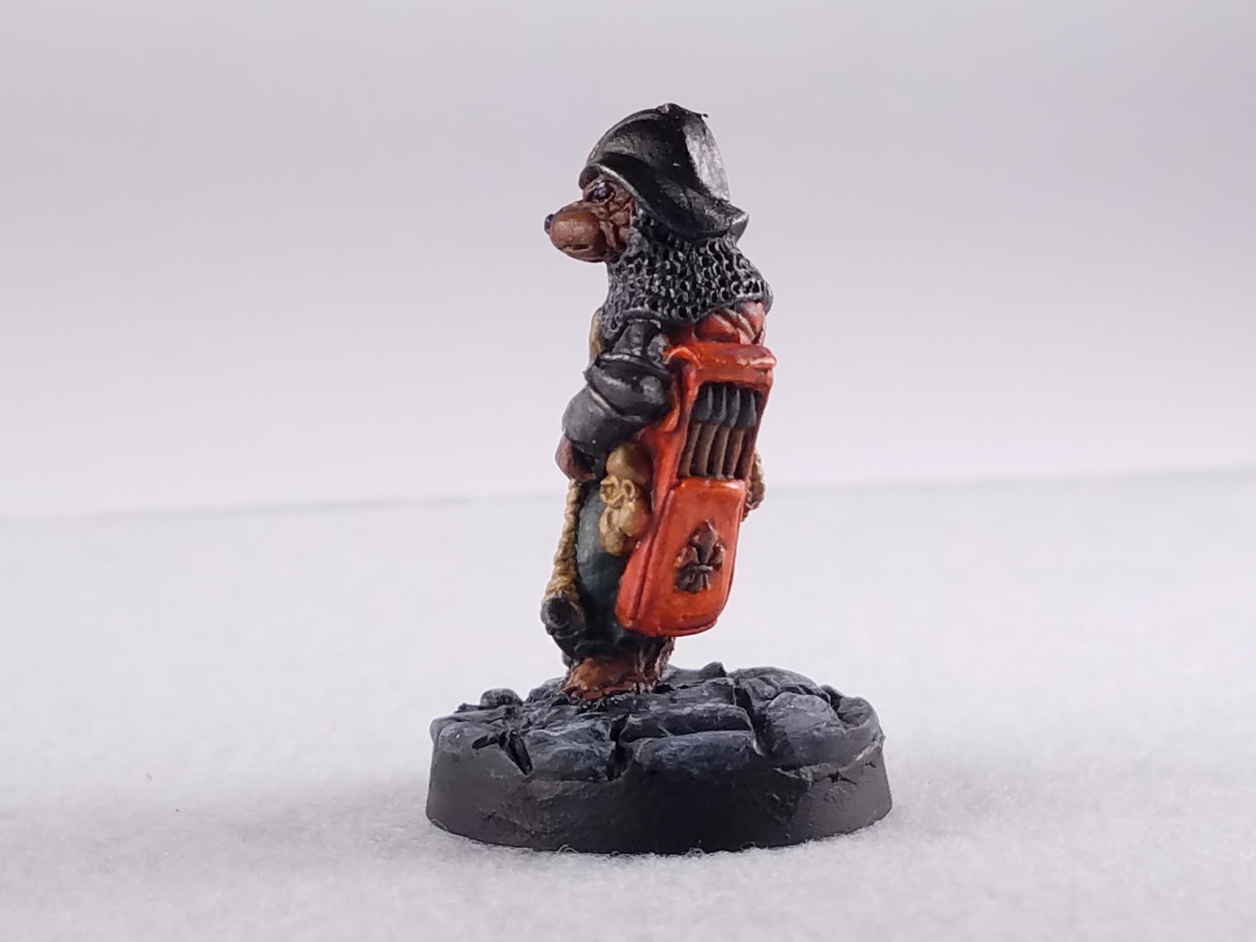 Animal Adventurers, Crossbow, Dakka Painting Challenge 2017, Furry, Green Stuff Bases, Oathsworn, Stoat, Two Handed Weapons