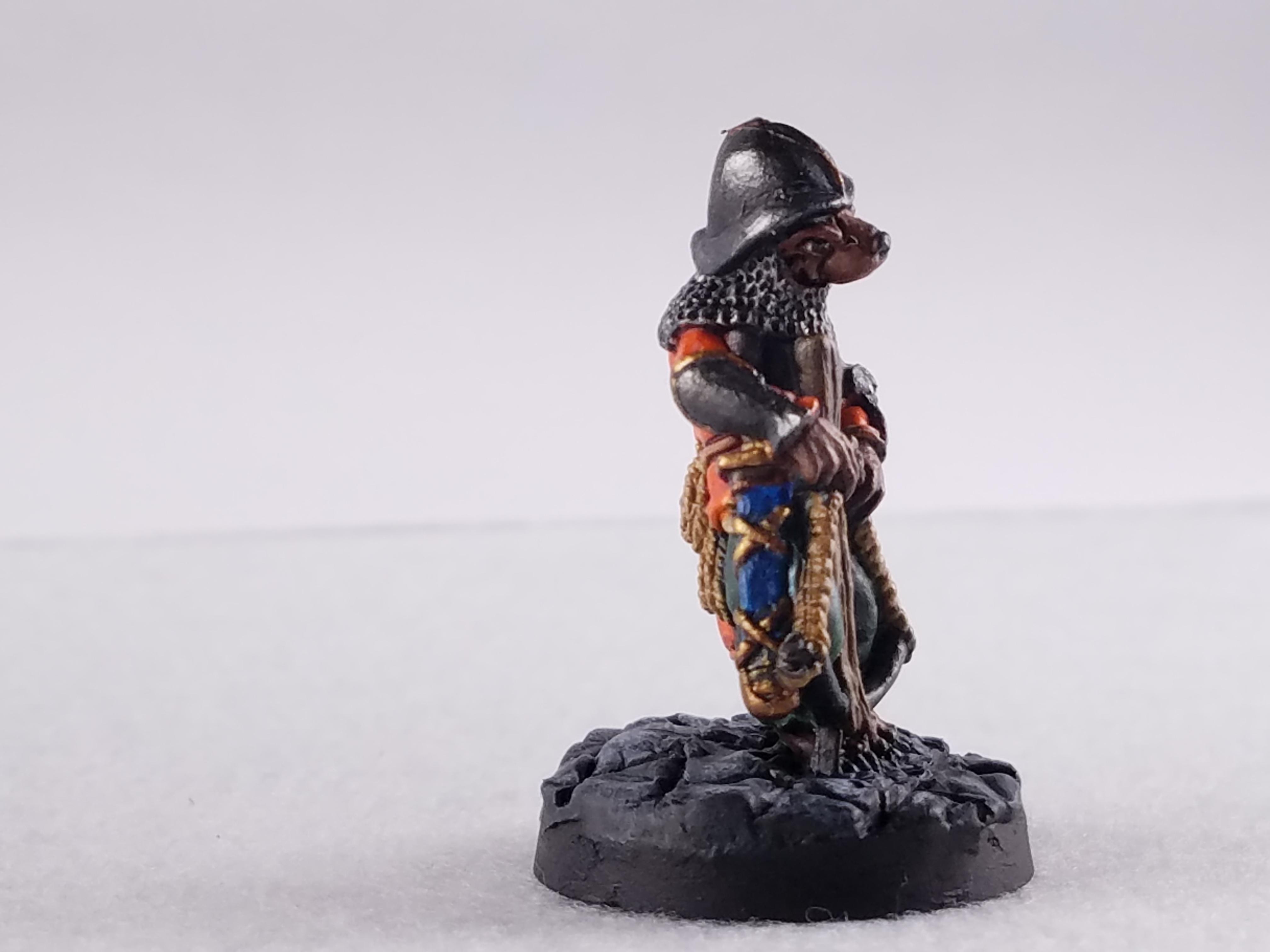 Animal Adventurers, Crossbow, Dakka Painting Challenge 2017, Furry, Green Stuff Bases, Oathsworn, Stoat, Two Handed Weapons