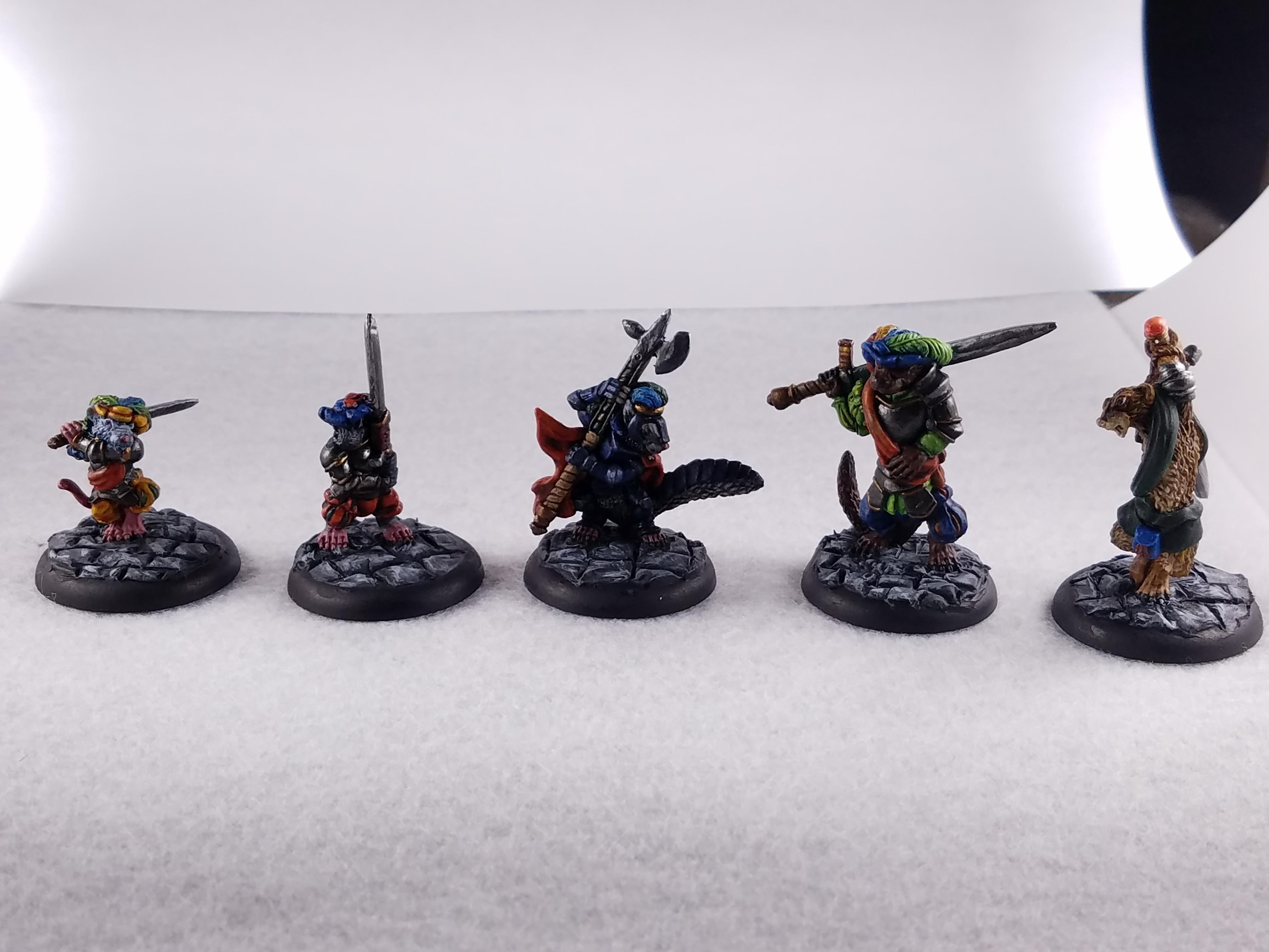 Animal Adventurers, Dakka Painting Challenge 2017, Furry, Green Stuff Bases, Oathsworn, Two Handed Weapons