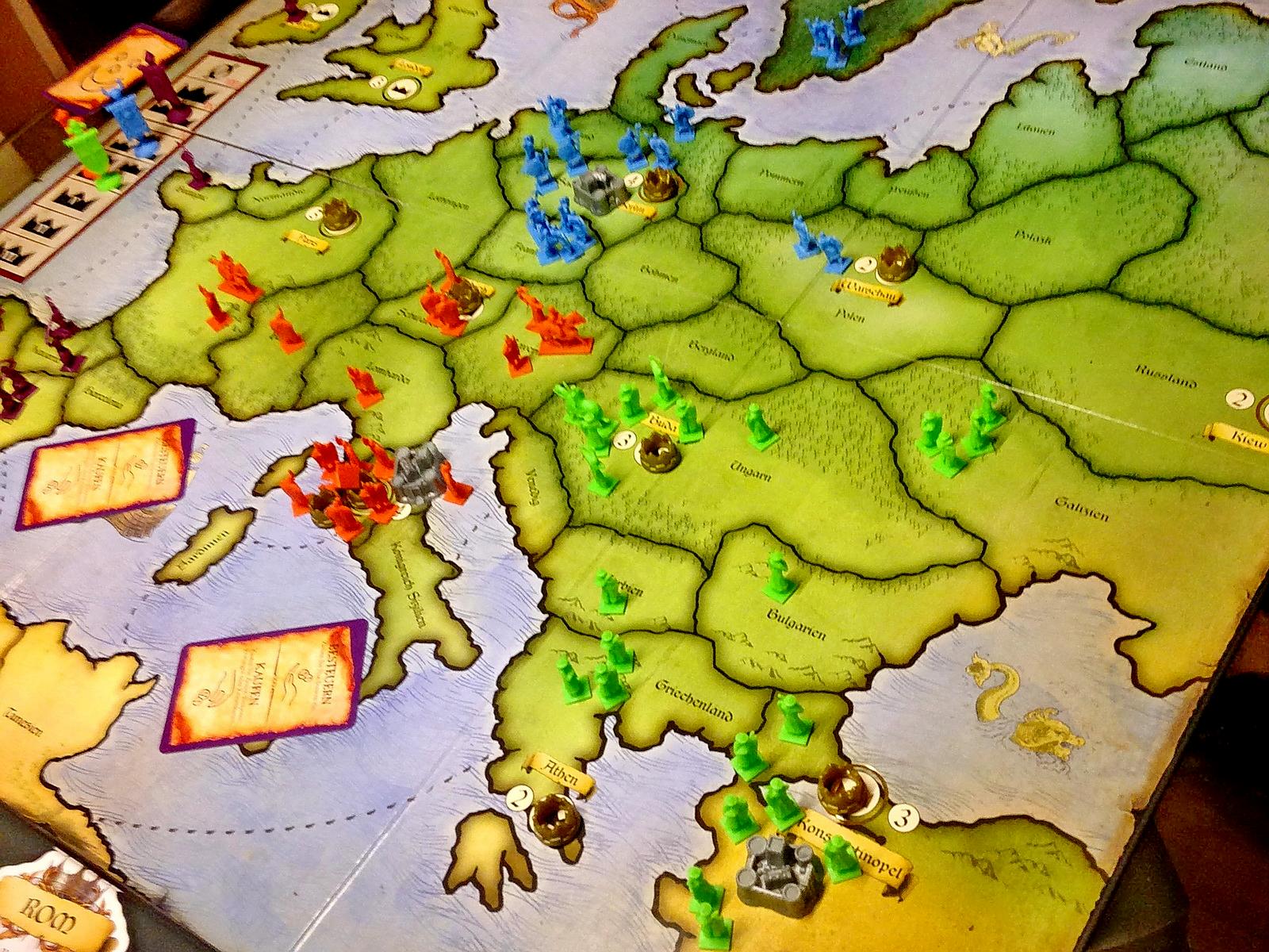 Bemalt, Dark Age, Merowinger, Middleage, Normannen, Osamnen, Painted, Risiko, Risiko Europa, Risk Europe Painted, Russians, Tabletop